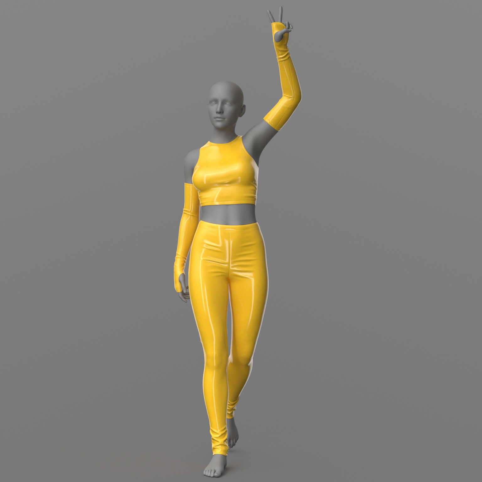 Pants Top and Armbands 3d Model 3D Model