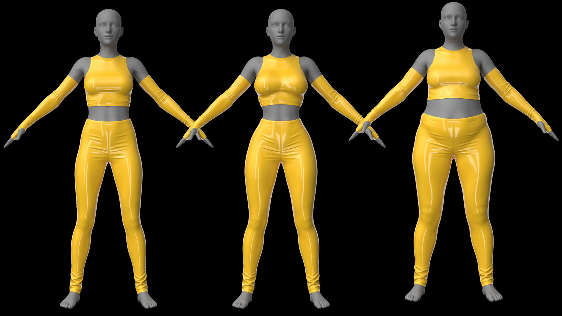 Pants Top and Armbands 3d Model 3D Model
