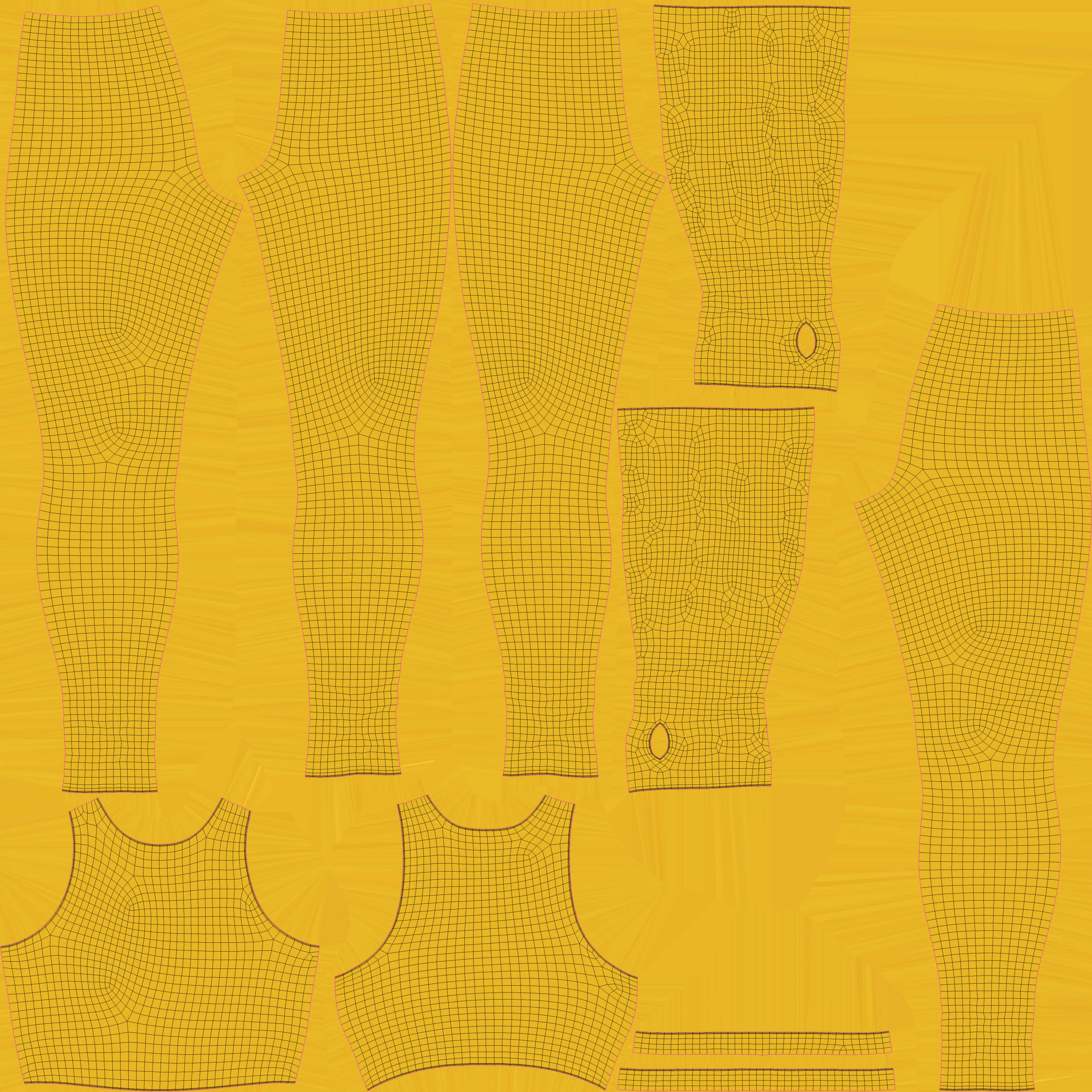 Pants Top and Armbands 3d Model 3D Model