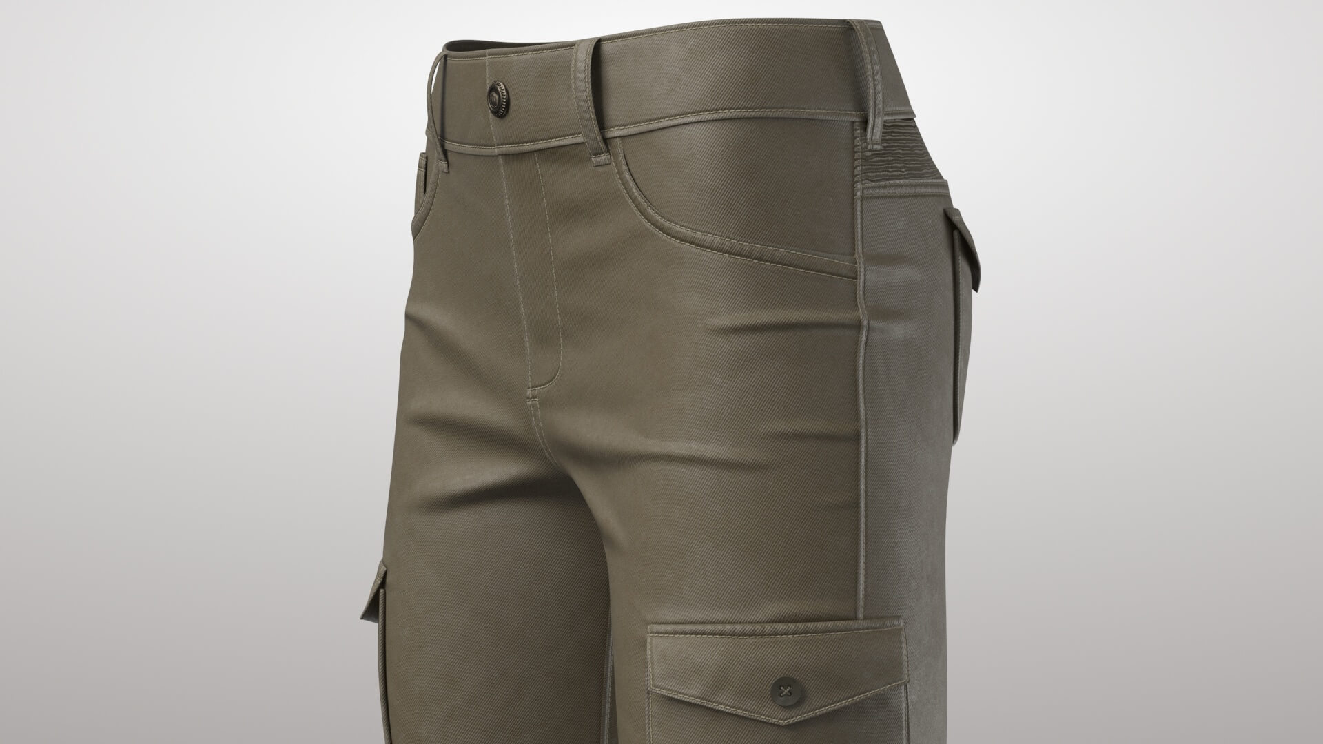 Pants with Pockets 3D Model