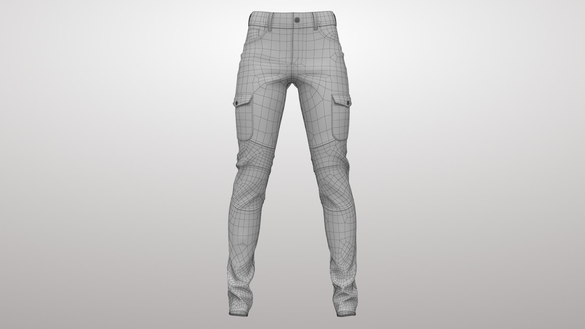 Pants with Pockets 3D Model