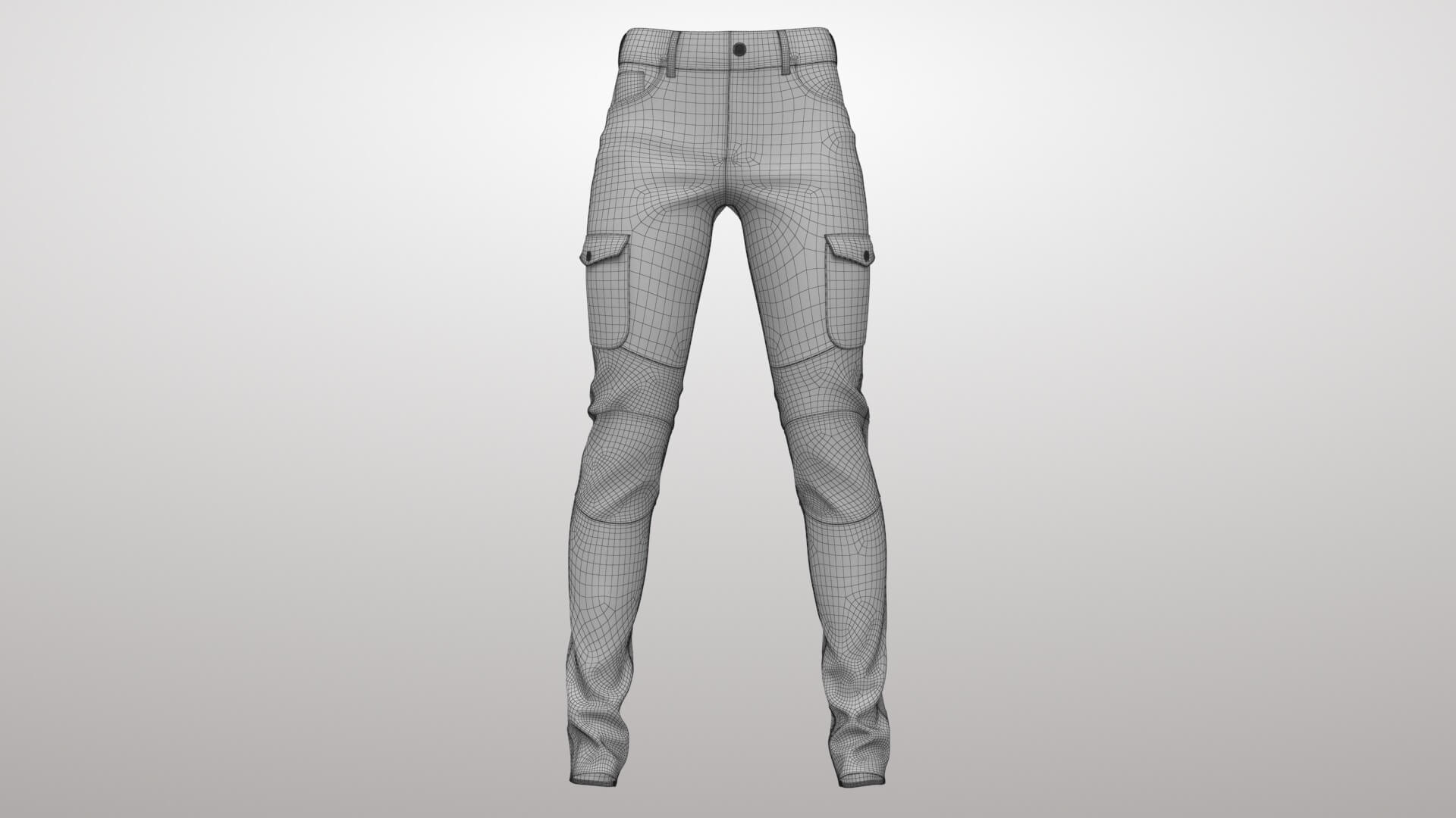Pants with Pockets 3D Model