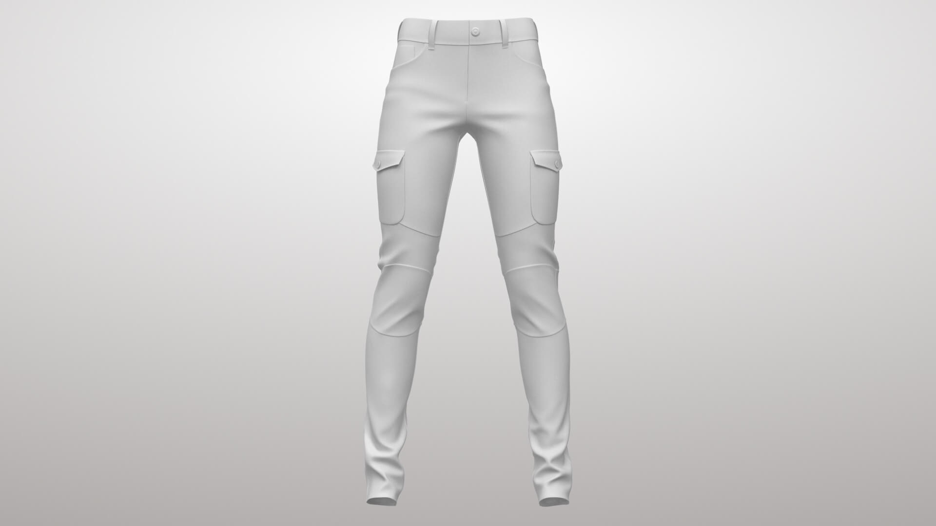 Pants with Pockets 3D Model
