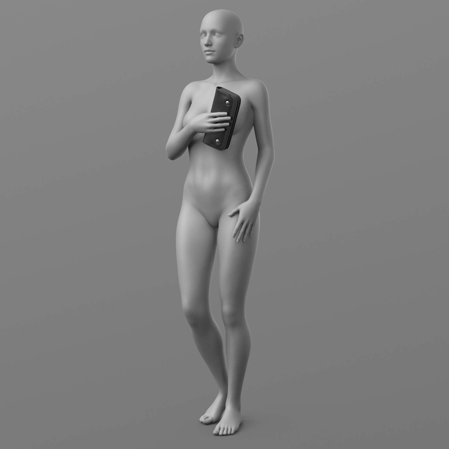 Pantsuit Clutch Bag and Pose G8 Female Daz Content