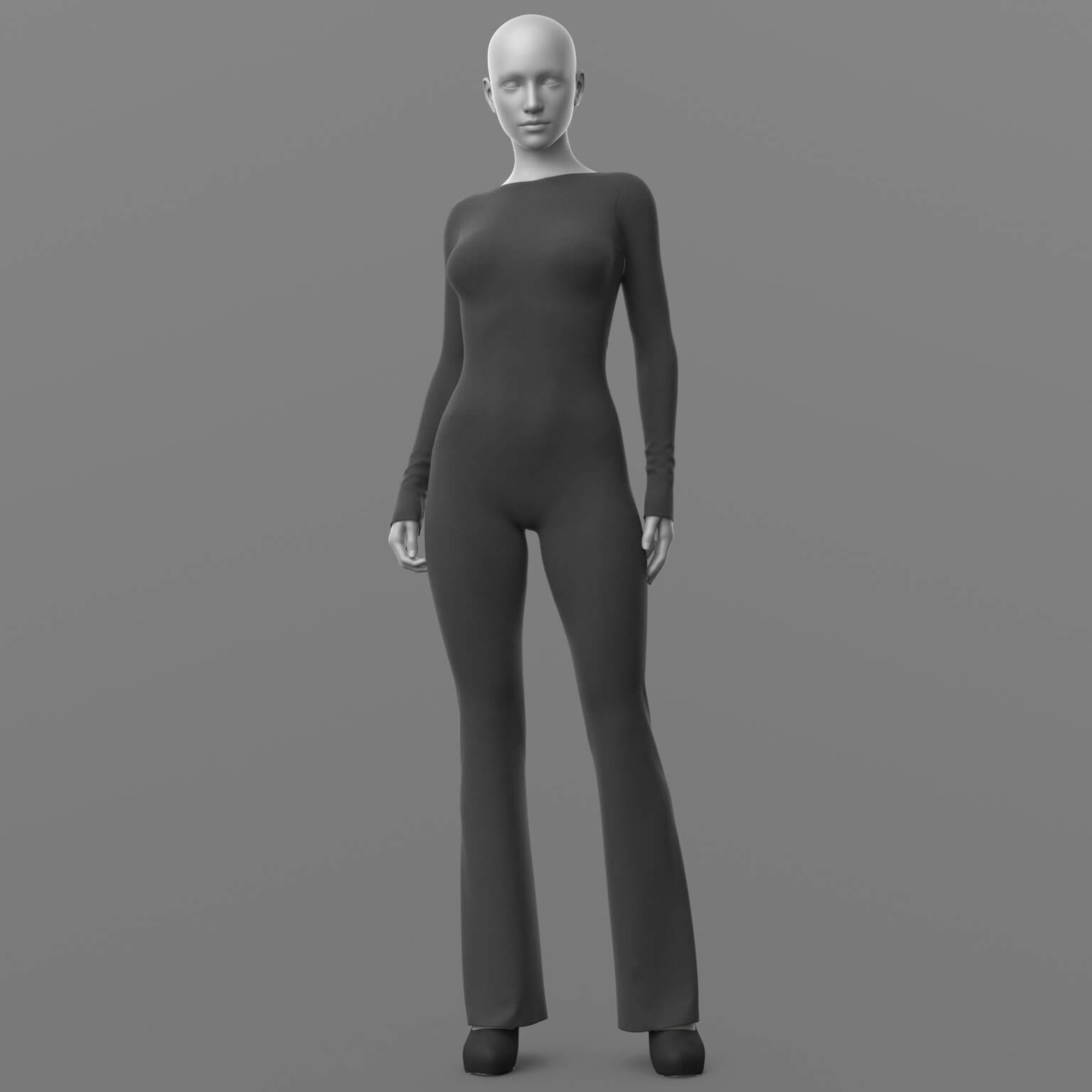 Pantsuit and Shoes 1v G8 Female Daz Content