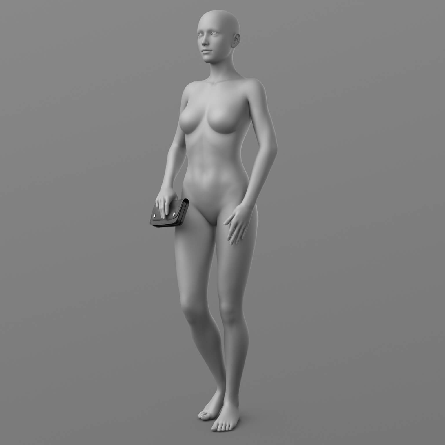 Pantsuit Shoes Clutch Bag and Pose G8 Female Daz Content