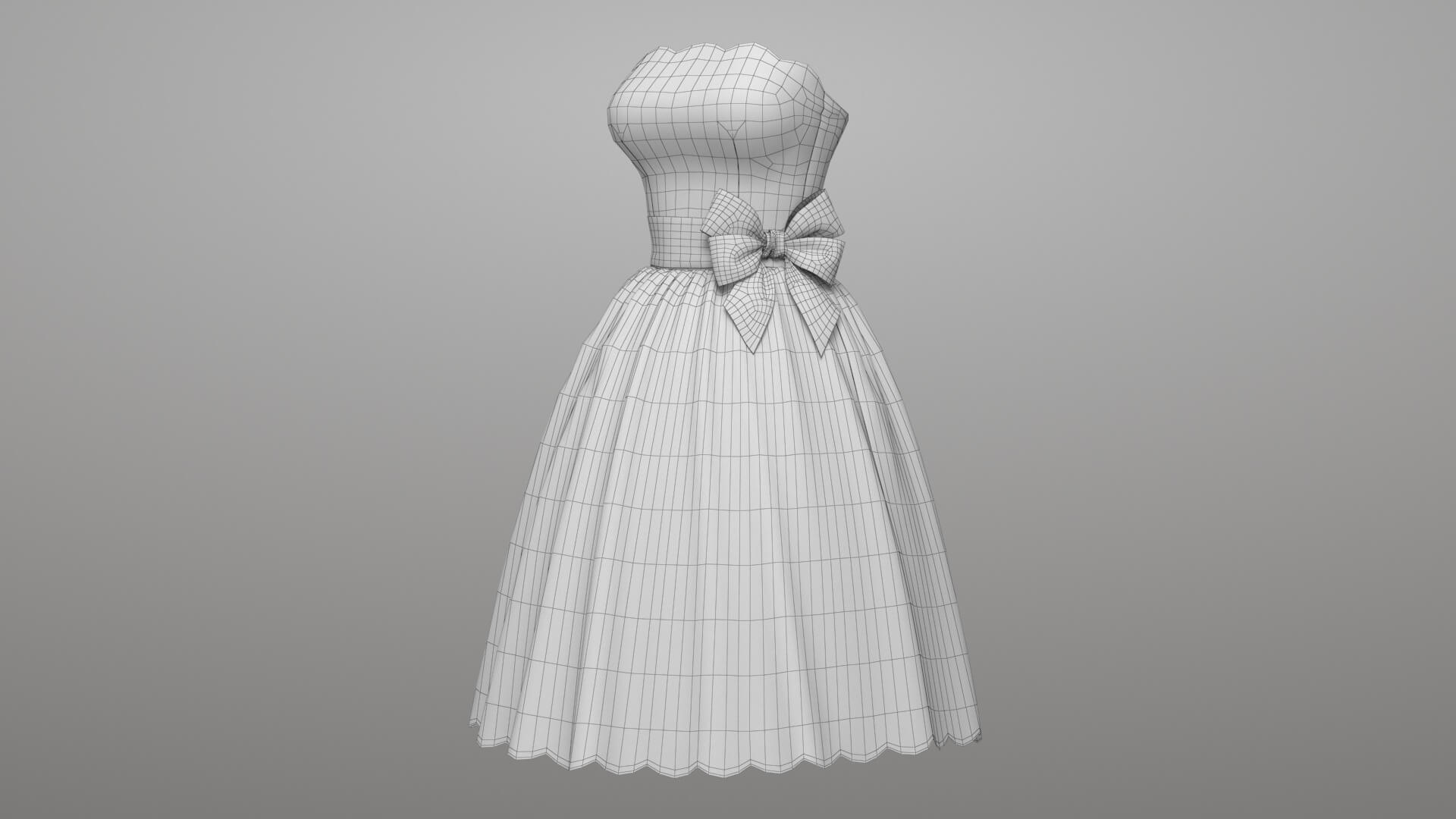 Pea Dress 3D Model