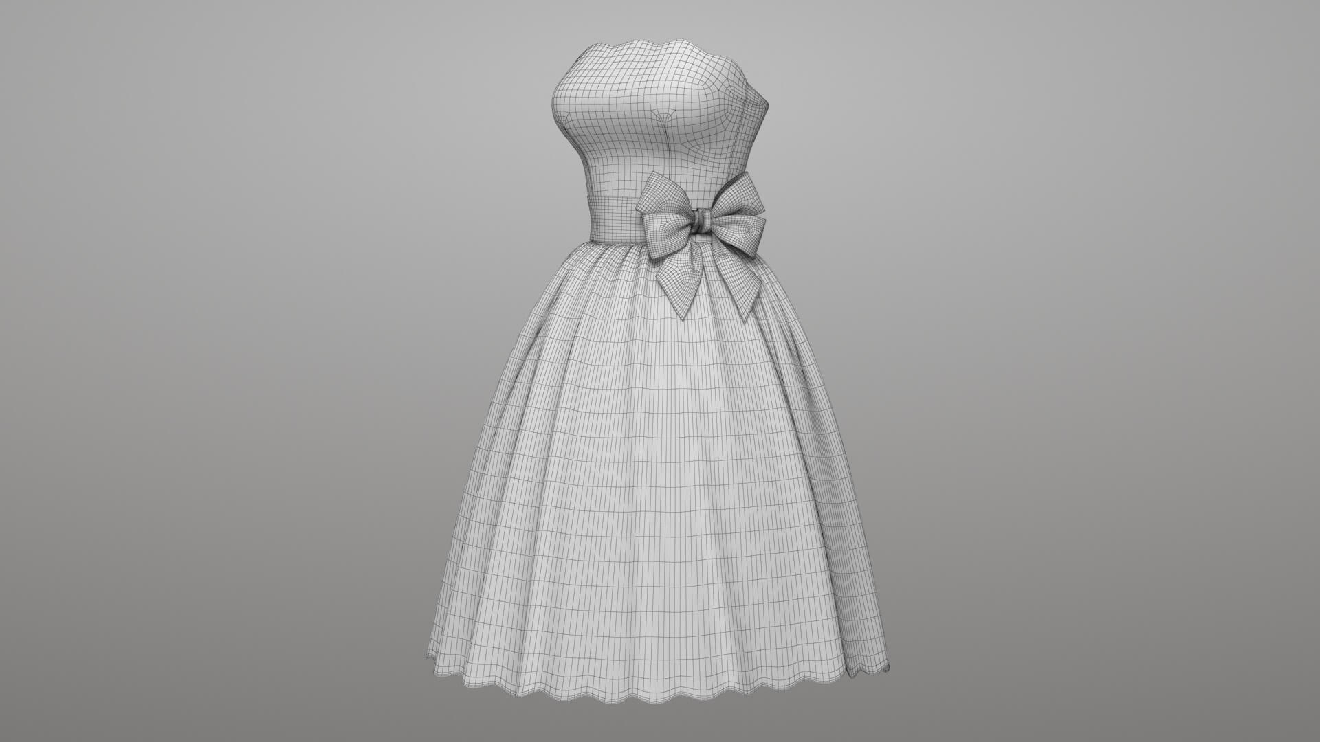 Pea Dress 3D Model