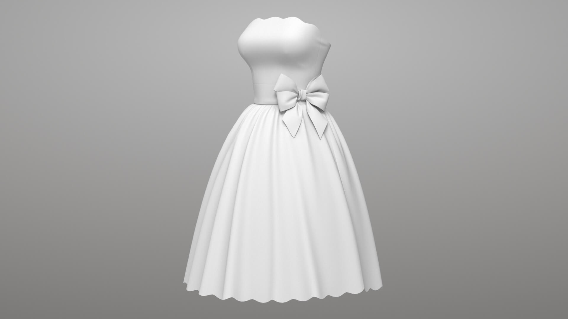 Pea Dress 3D Model