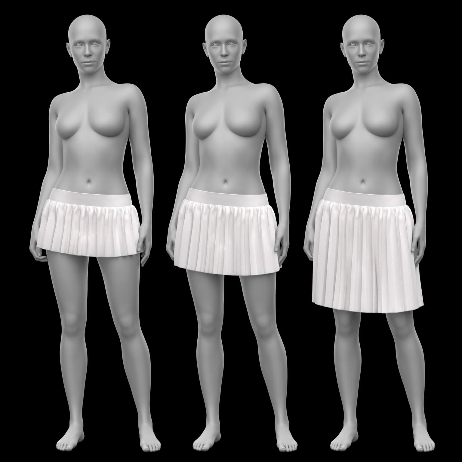 Pleated Skirt G9 Daz Content