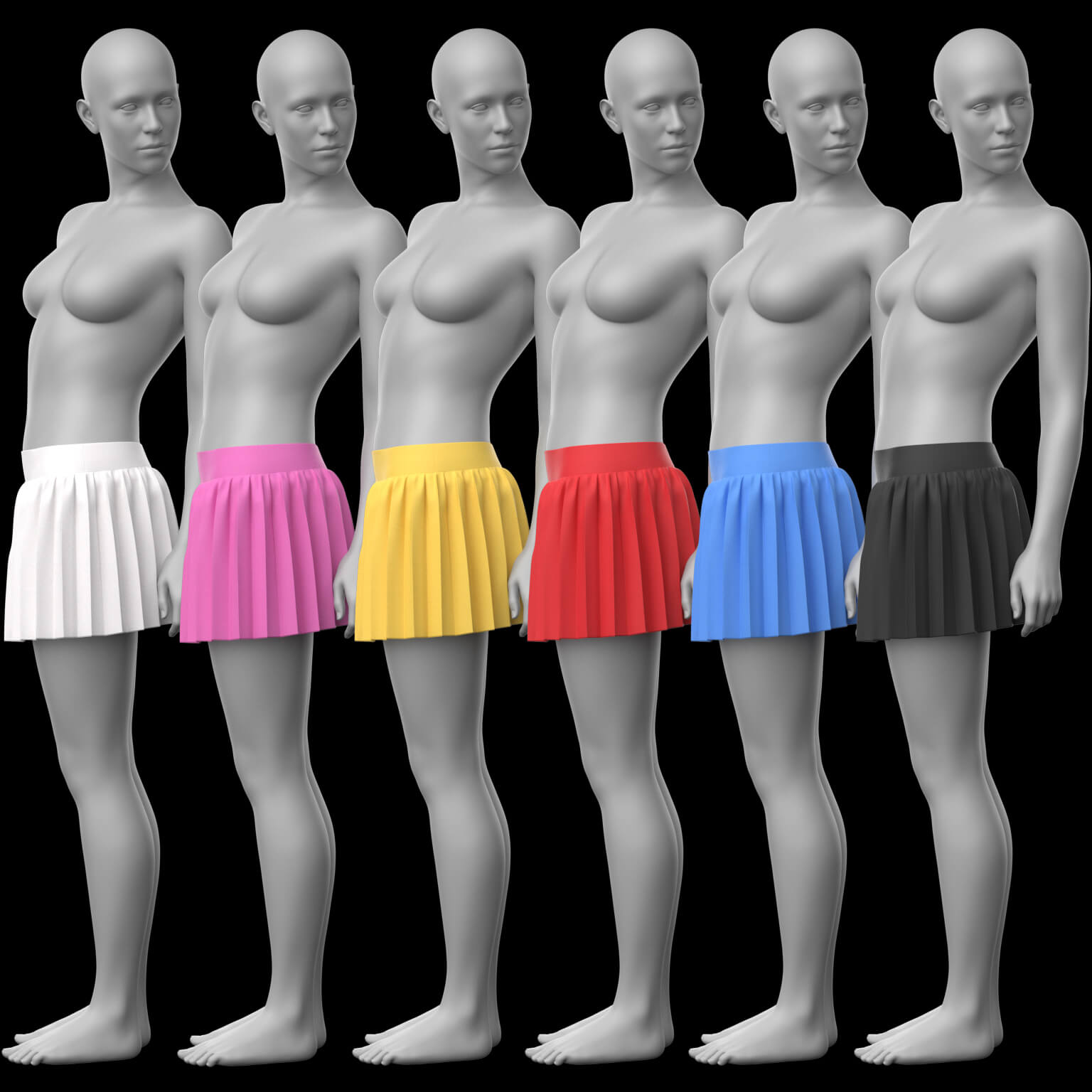 Pleated Skirt G9 Daz Content