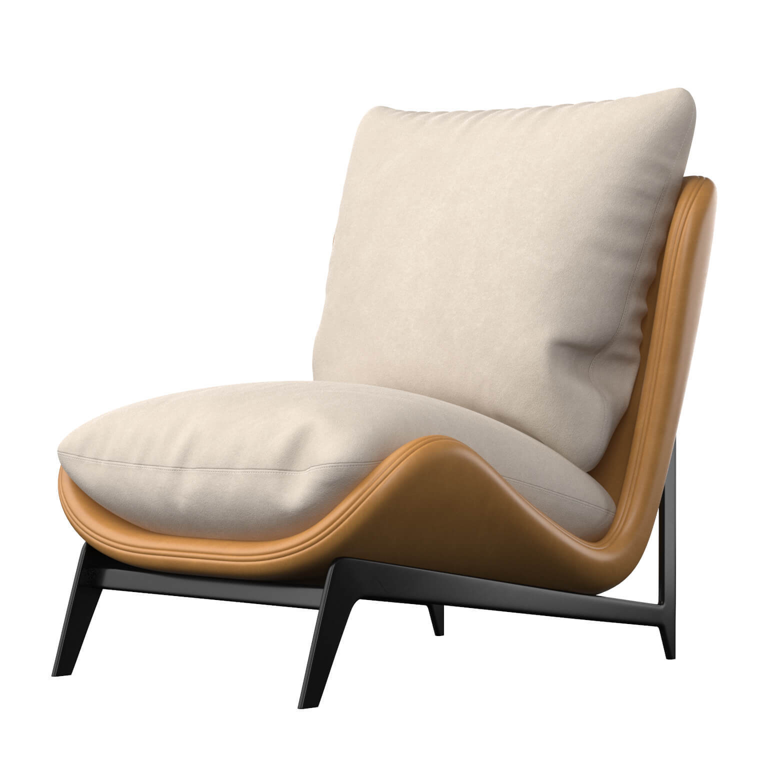 Scandinavian Armchair 3D Model 3D Model