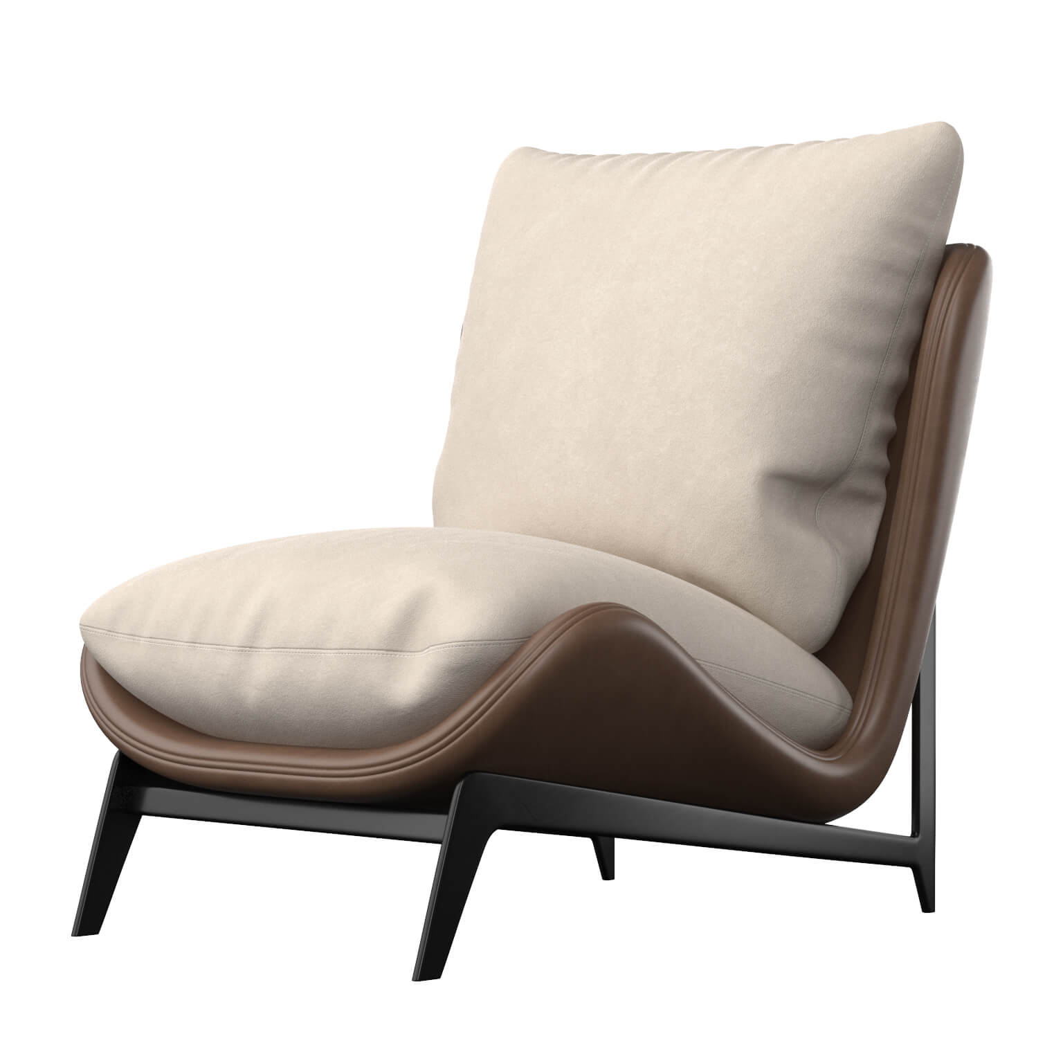 Scandinavian Armchair 3D Model 3D Model