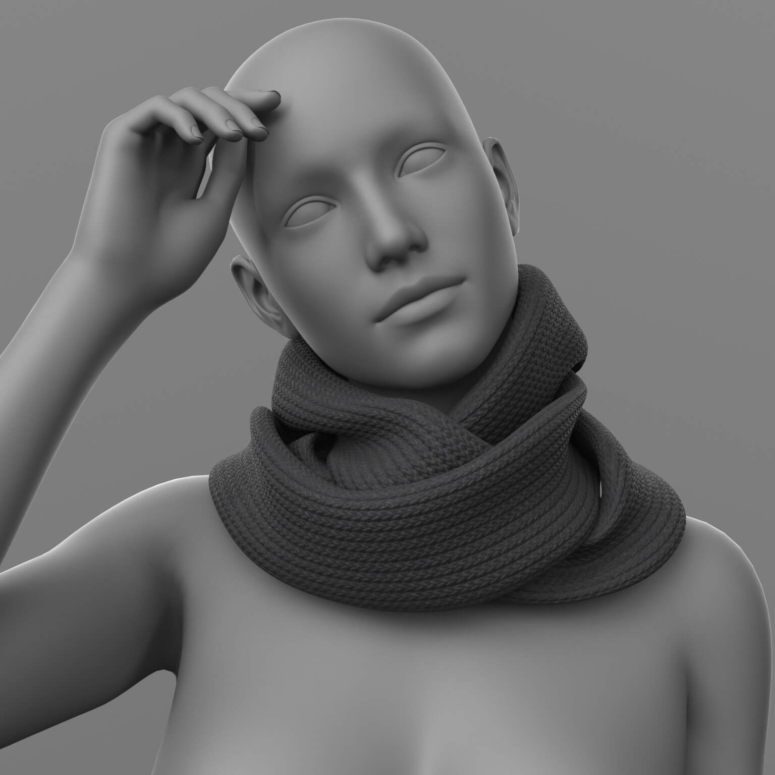 Scarf 3v for G9 G8F G8M Daz Content
