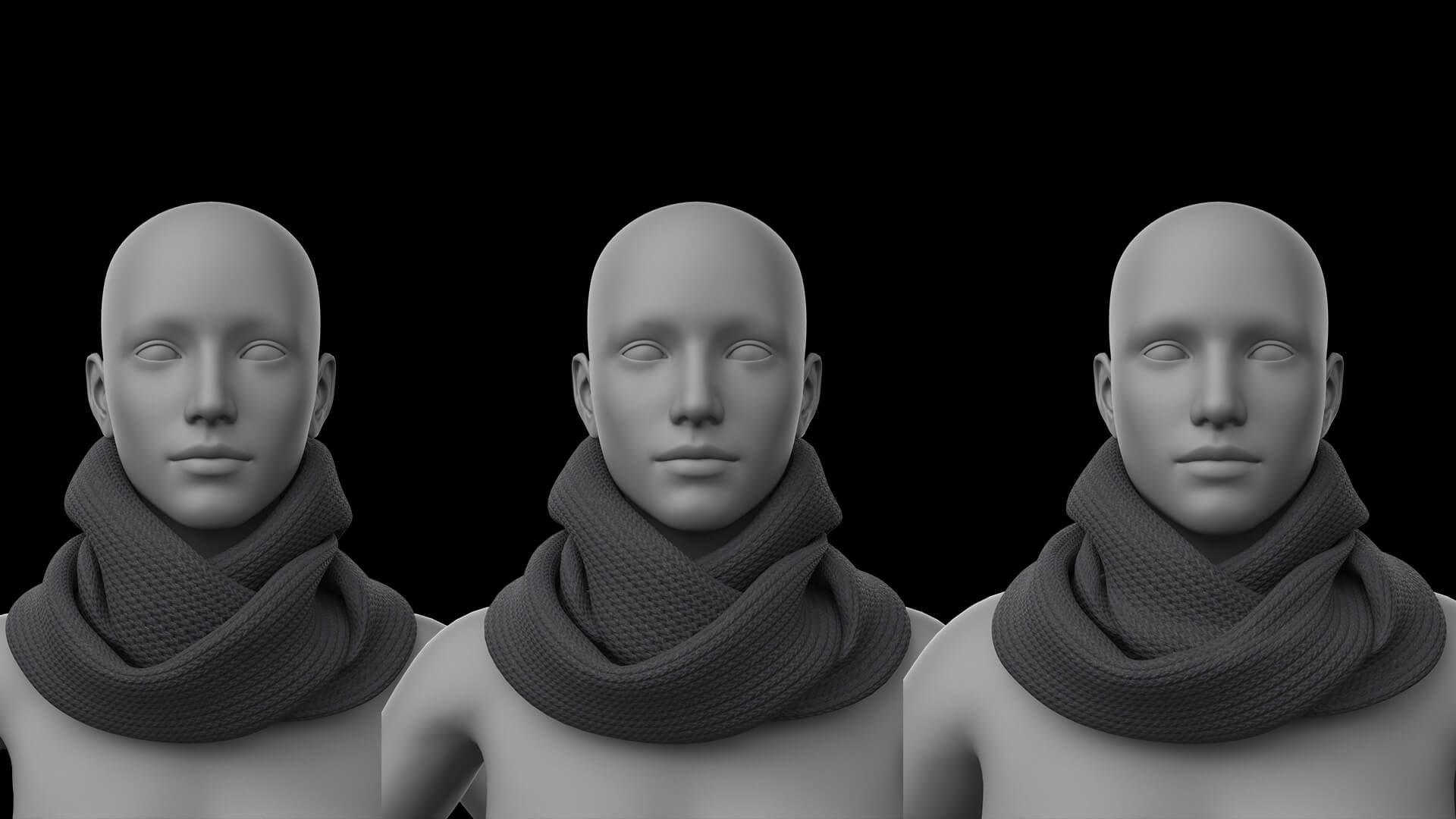 Scarf 3v G8 Male and Female Daz Content