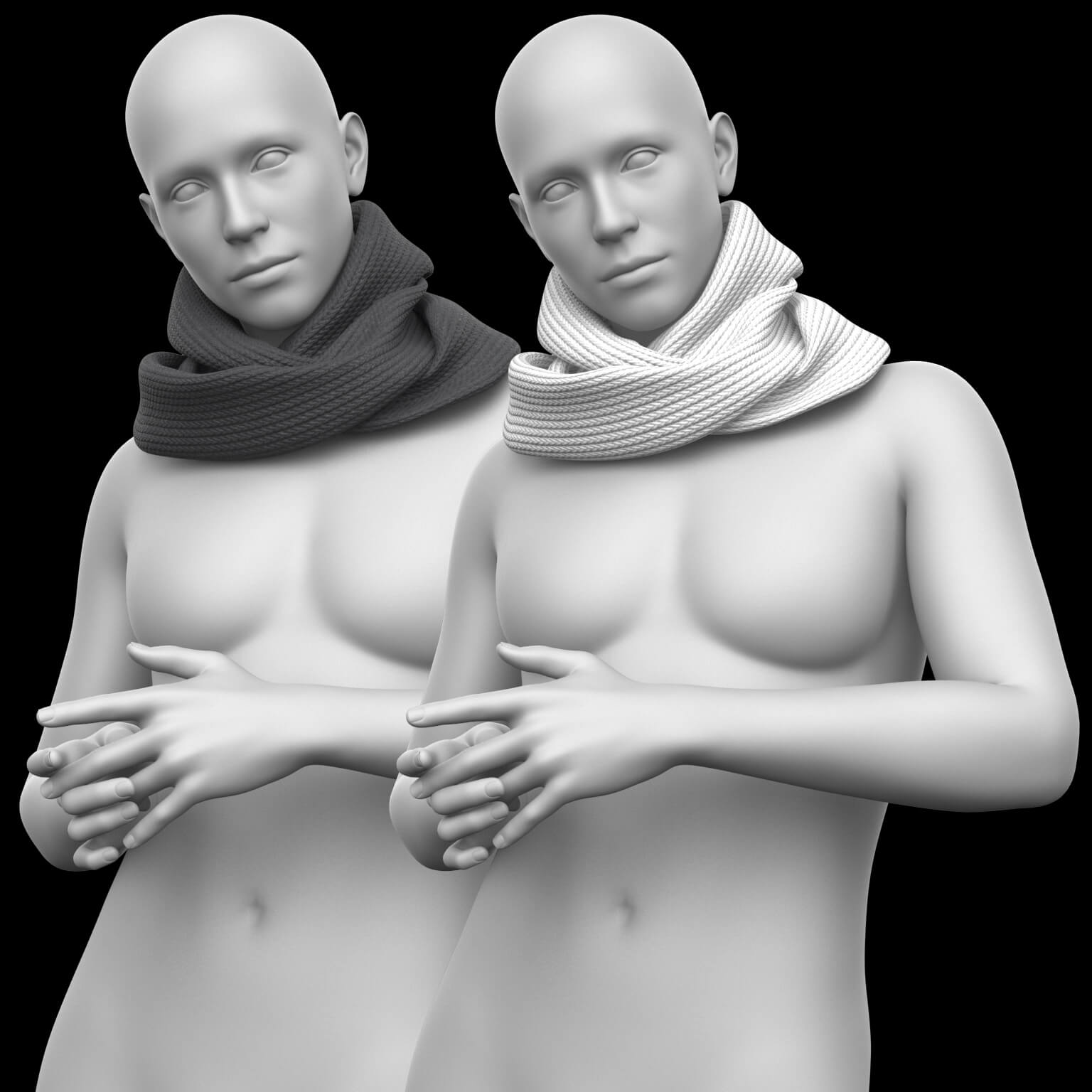 Scarf 3v for G9 Daz Content