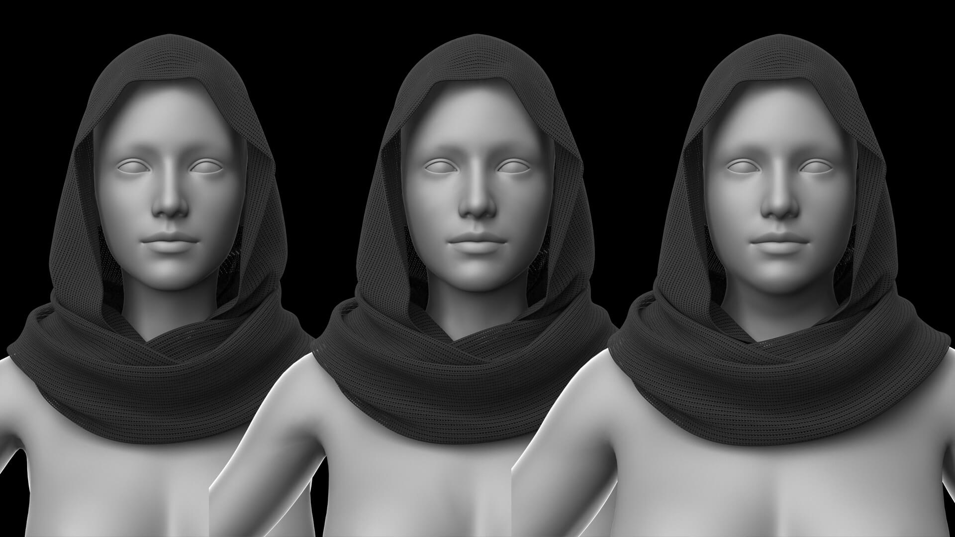 Scarf 4V for G9 G8 Daz Content
