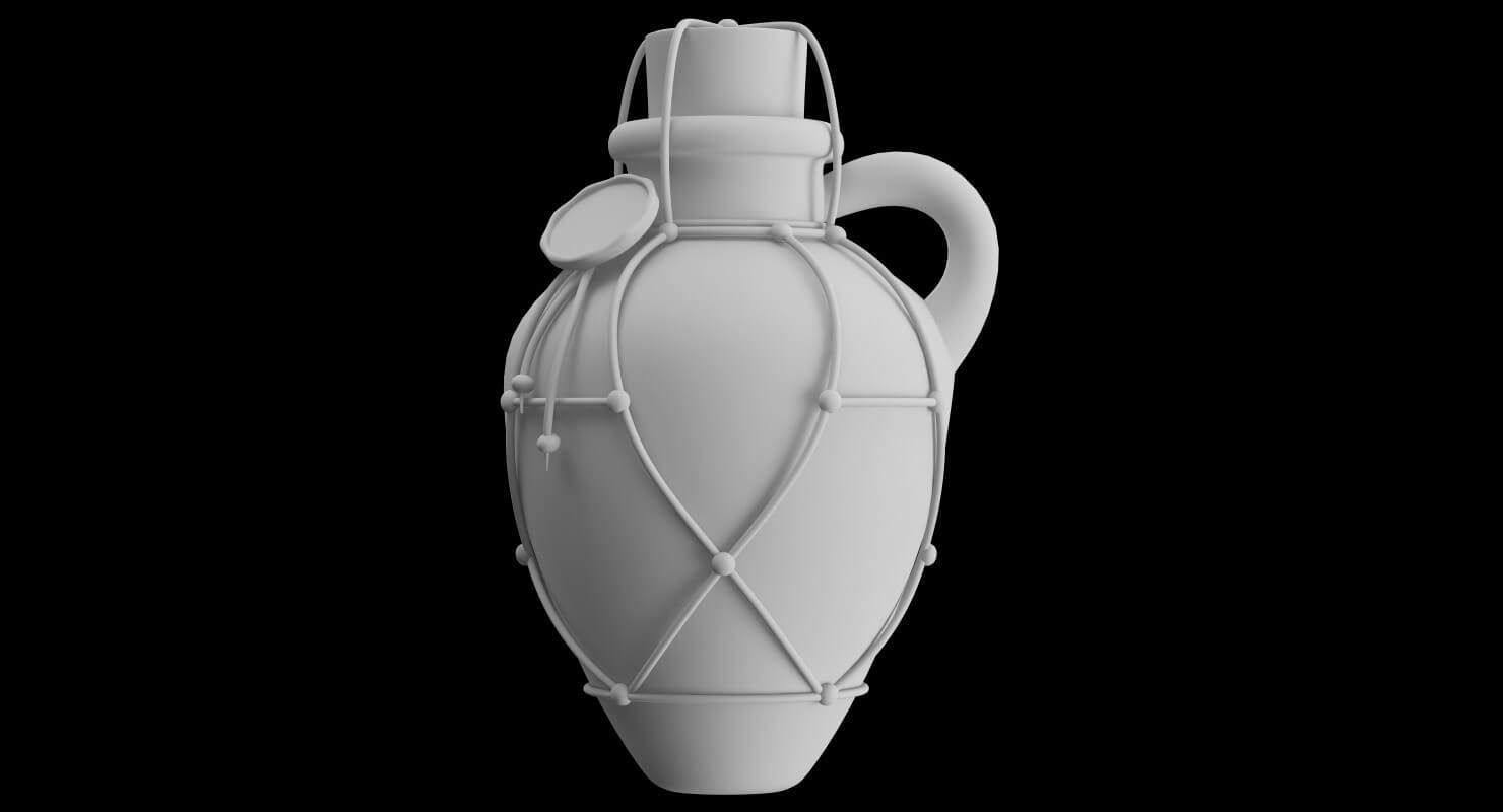 Sealed Bottle 3D Model