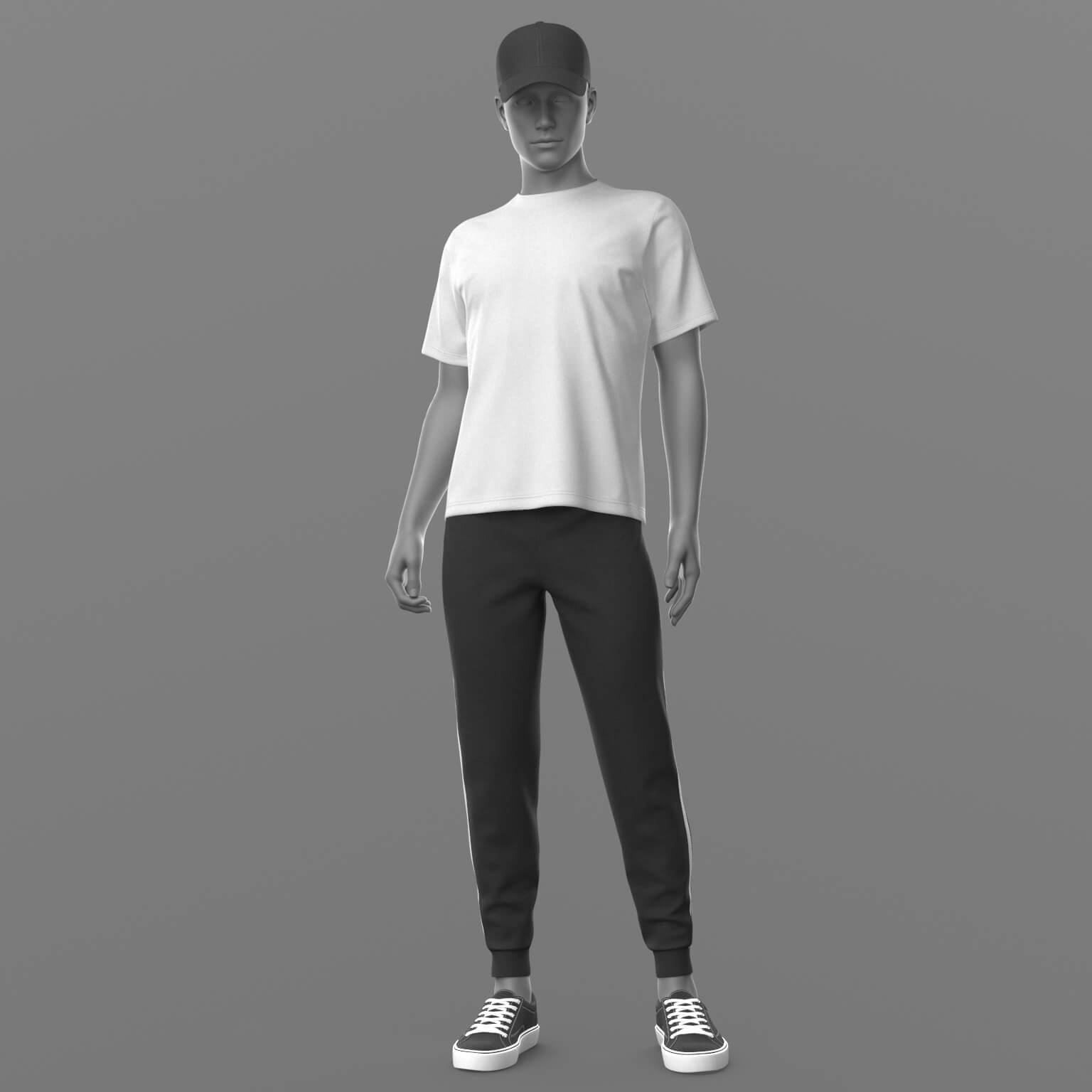 Shirt 01v Sports Pants Sneakers Baseball Cap G8 Male Daz Content