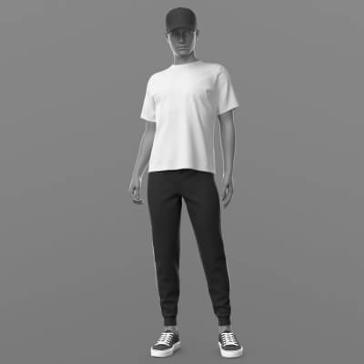Shirt 01v Sports Pants Sneakers Baseball Cap G8 Male