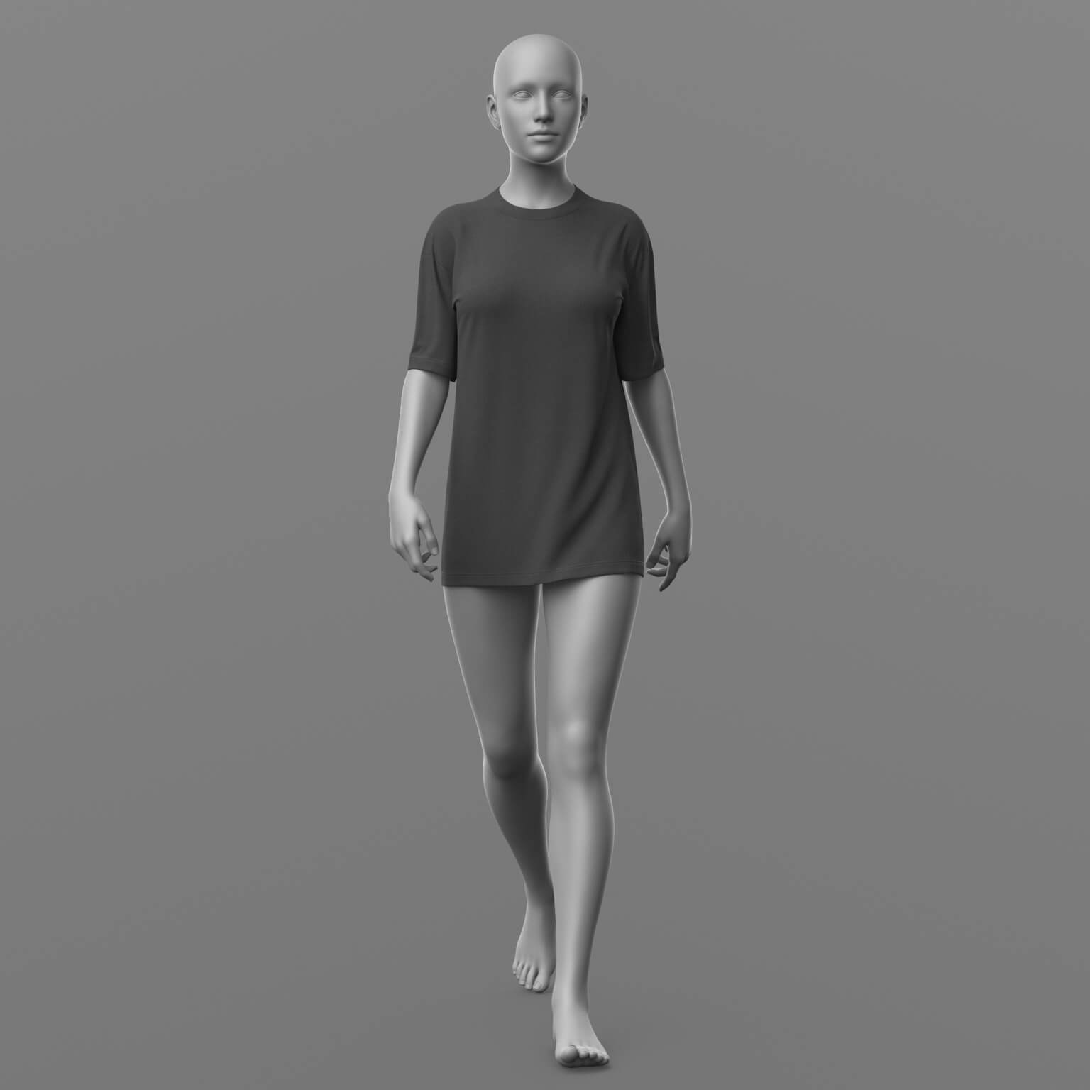 Shirt Long and Baseball Cap G8 Female Daz Content