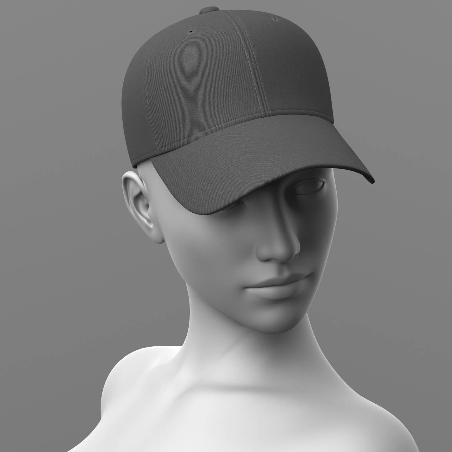 Shirt Long and Baseball Cap G8 Female Daz Content