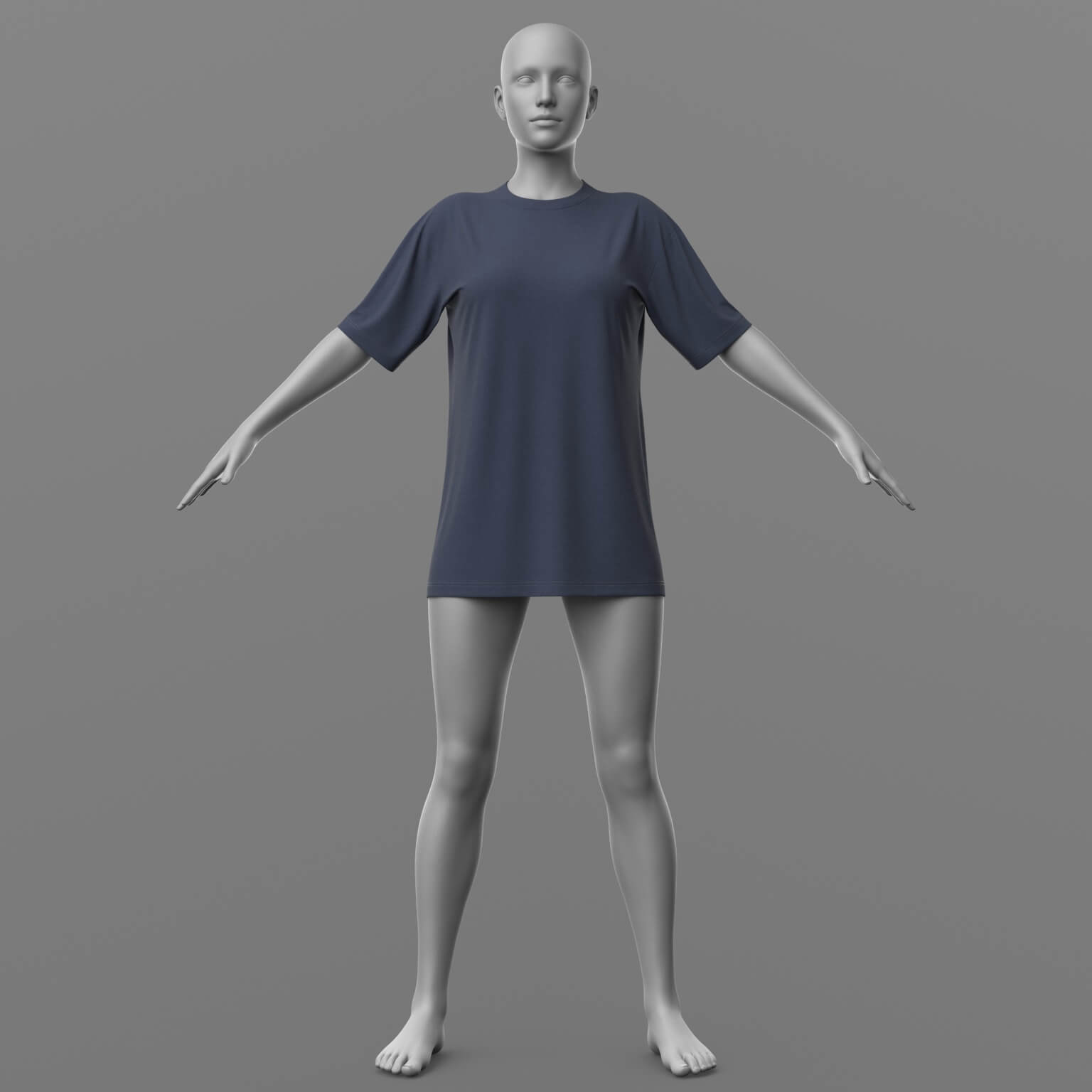 Shirt Long and Socks G8 Female Daz Content