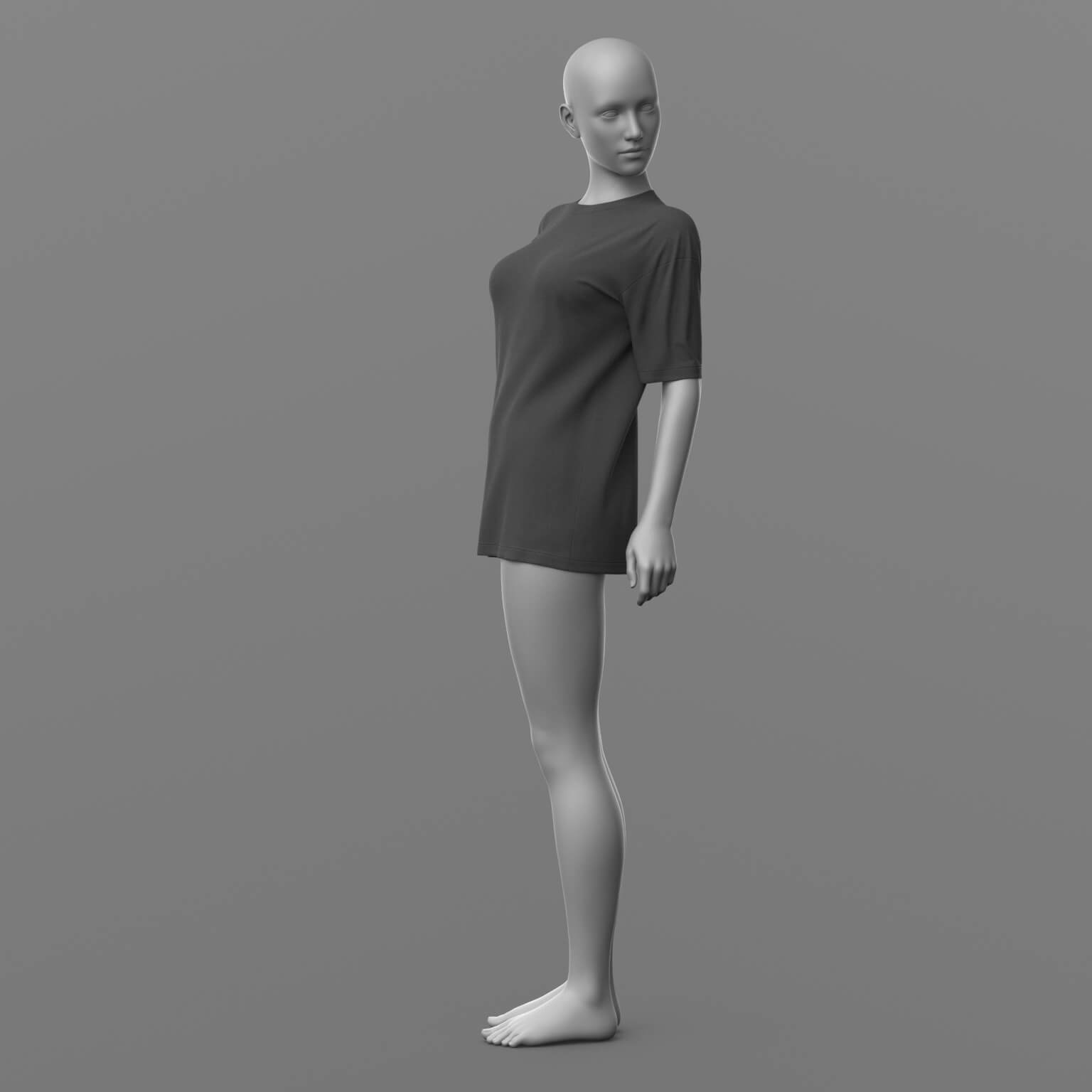 Shirt Long Sneakers and Socks 2v G8 Female Daz Content