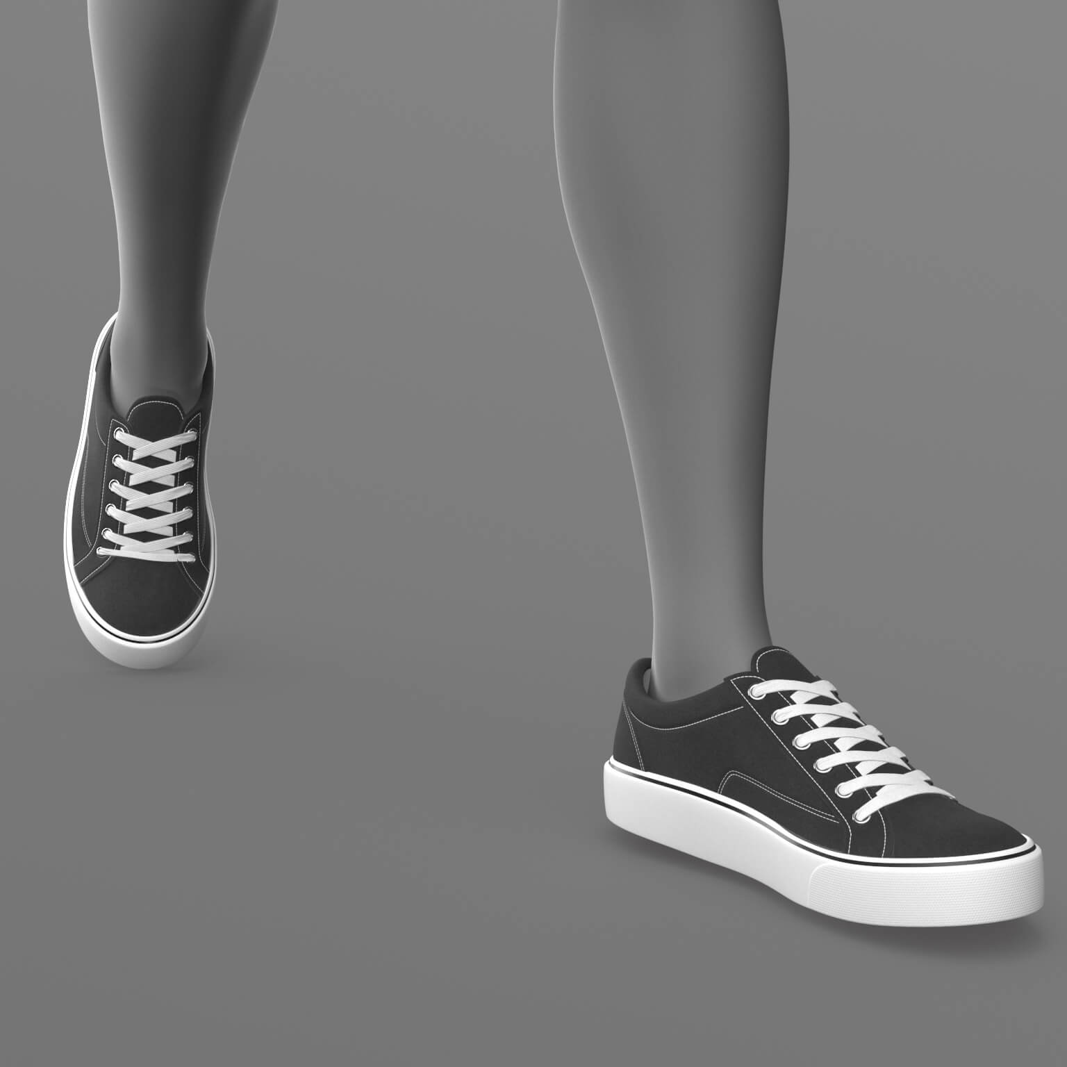 Shirt Long Sneakers and Socks 2v G8 Female Daz Content