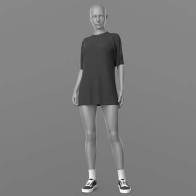Shirt Long Sneakers and Socks 2v G8 Female