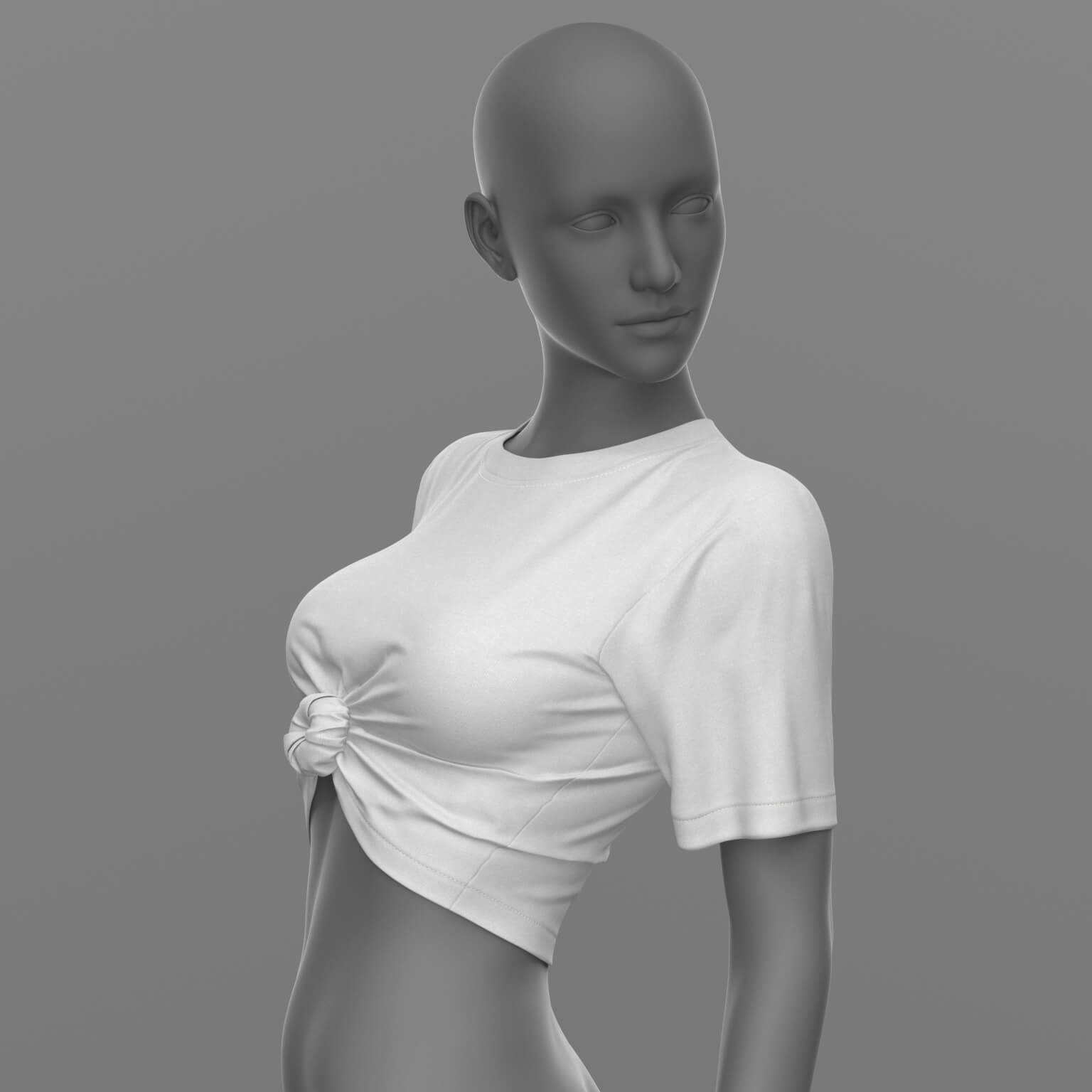 Shirt with Knot G8_8.1 Female Daz Content