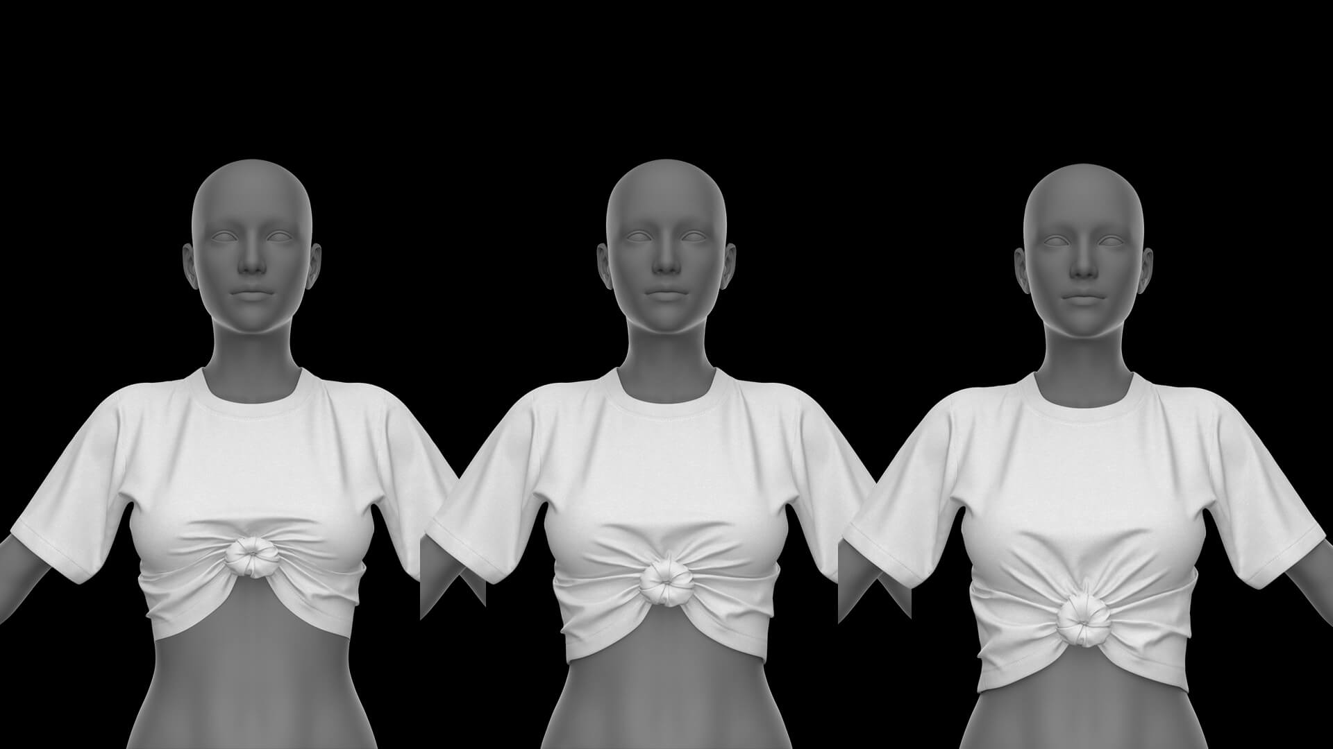Shirt with Knot G8_8.1 Female Daz Content