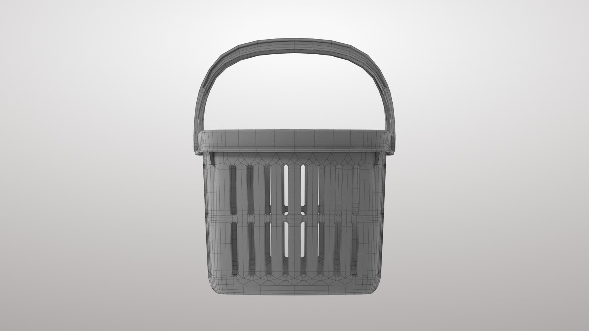 Shopping Basket 1V 3D Model