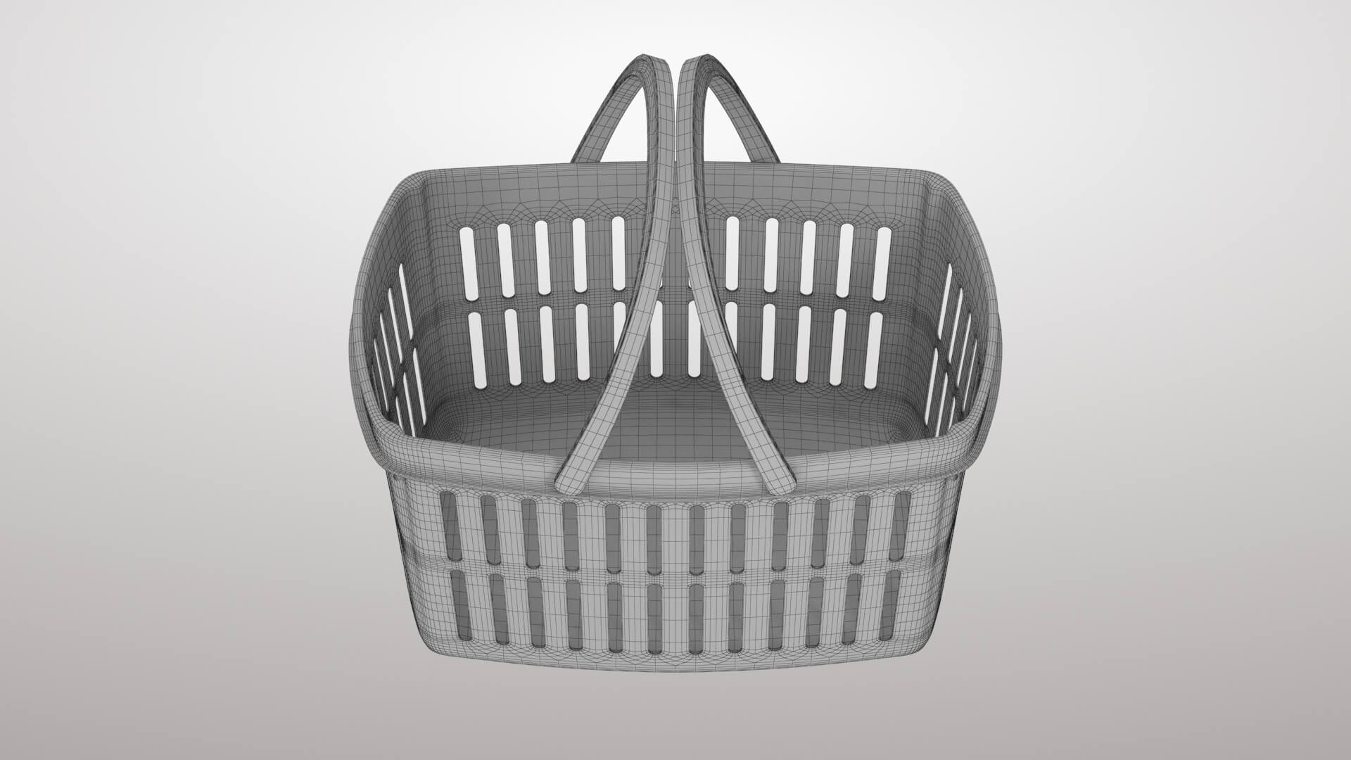 Shopping Basket 1V 3D Model