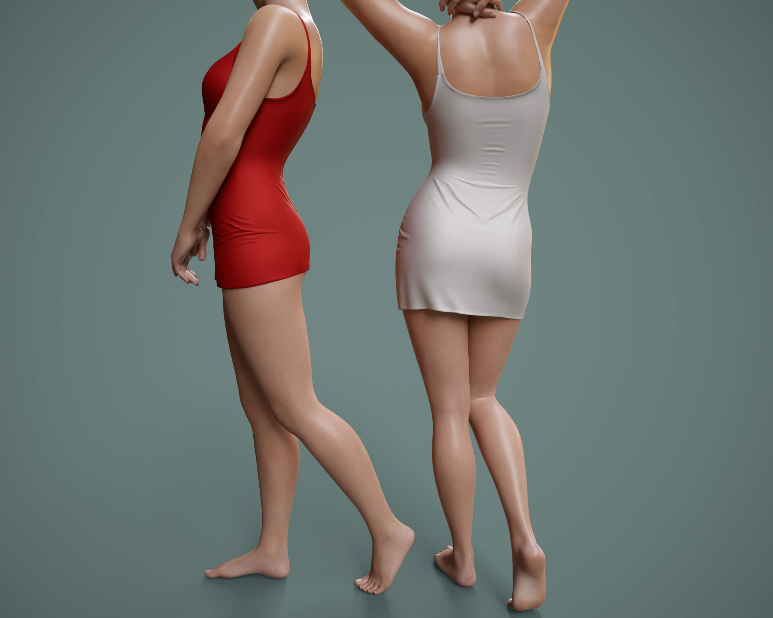 Short Dress 2v and High Boots 4v G9 Daz Content