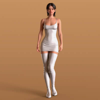 Short Dress 2v and High Boots 4v G9