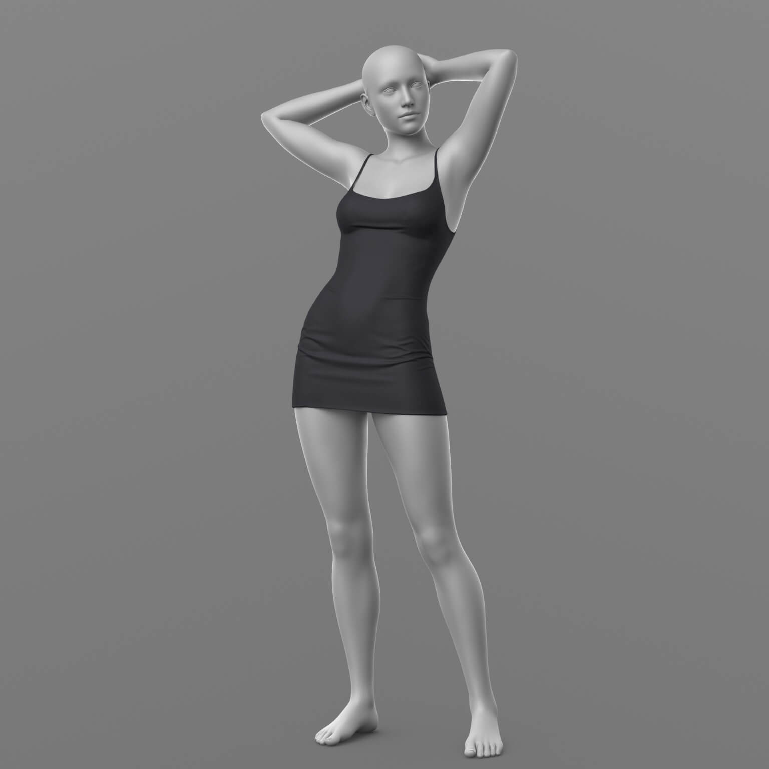 Short Dress 2v and Shoes 1v G8 Female Daz Content