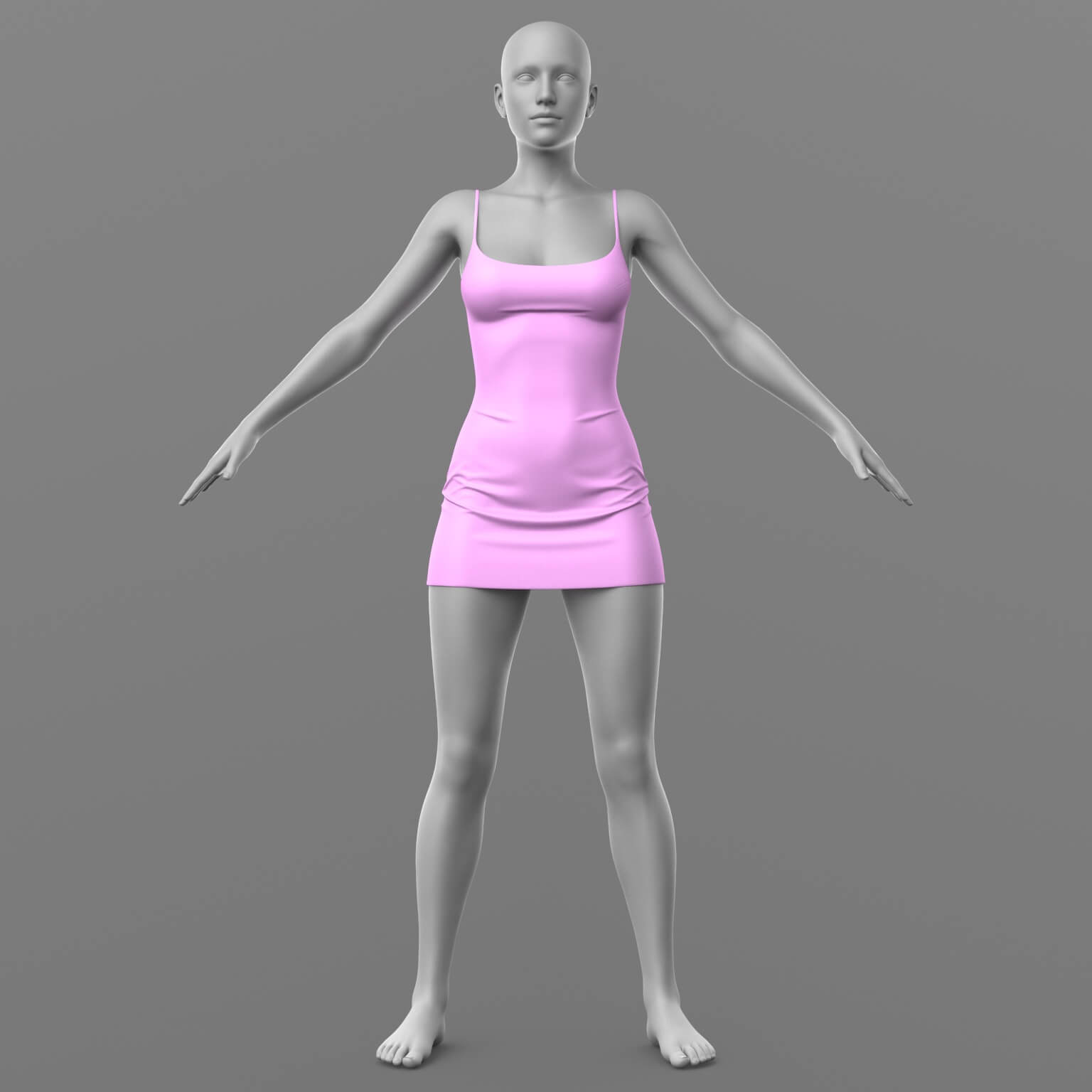 Short Dress 2v and Shoes 1v G8 Female Daz Content