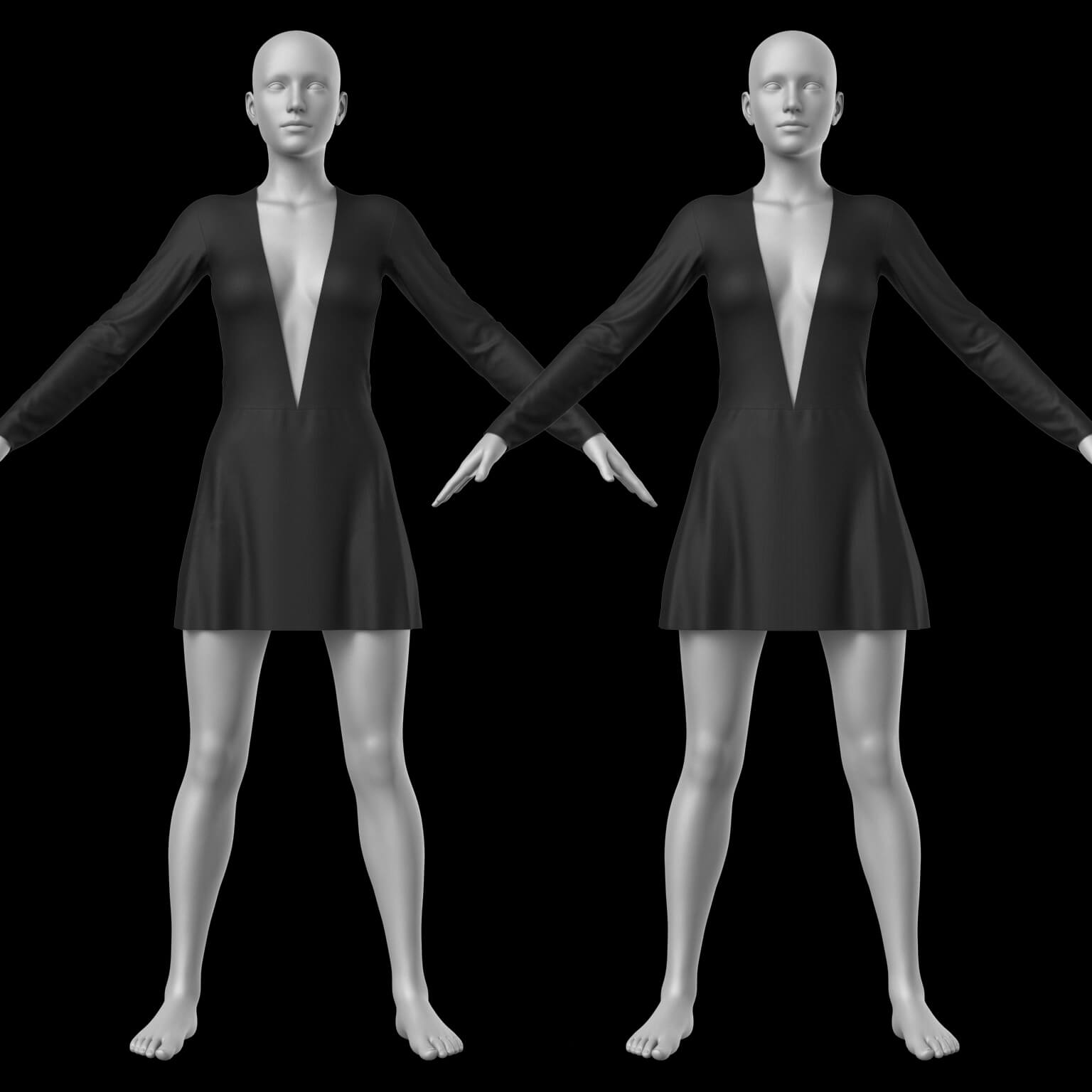 Short Dress 5v G8 Female Daz Content