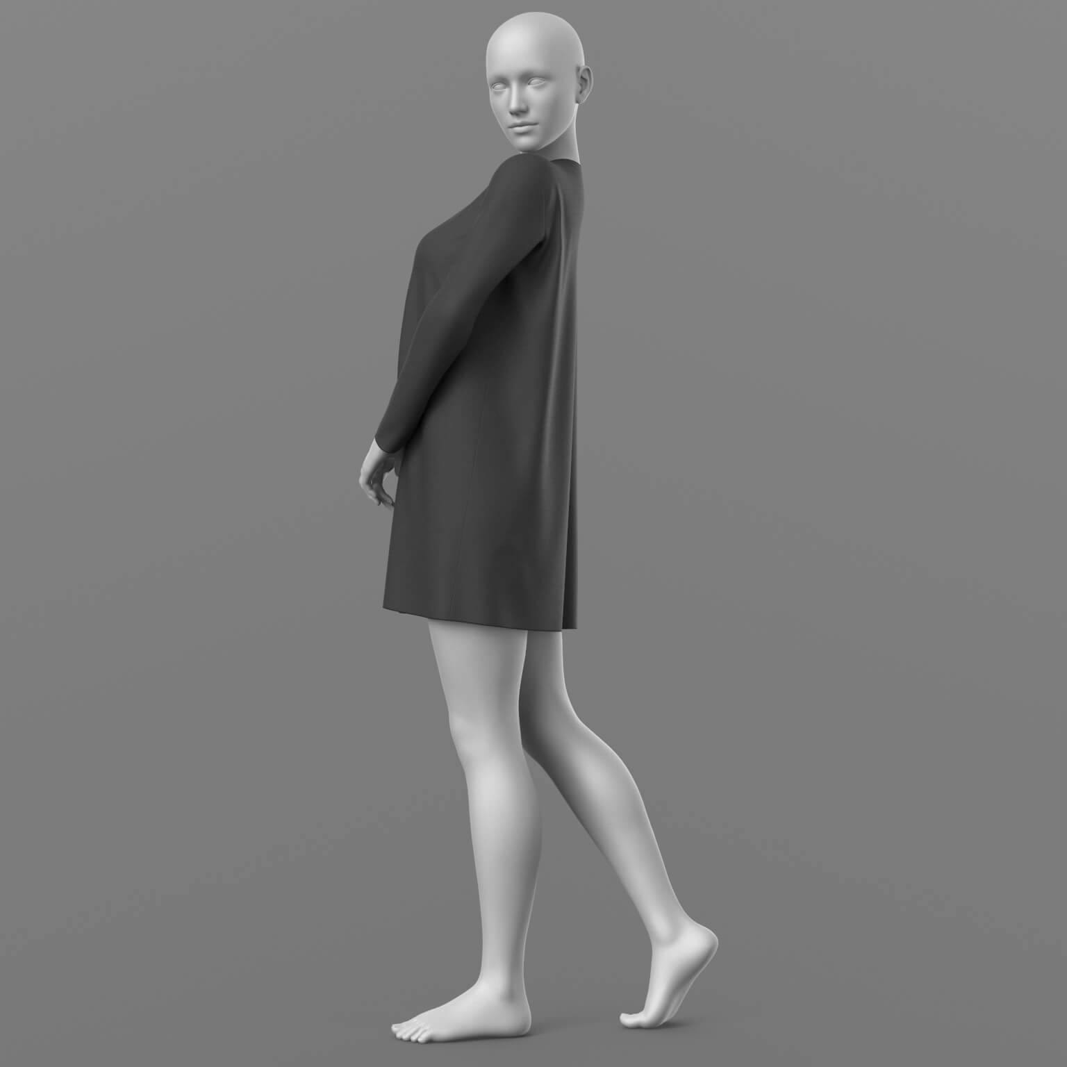 Short Dress 6v and Nylon Stockings G8 Female Daz Content