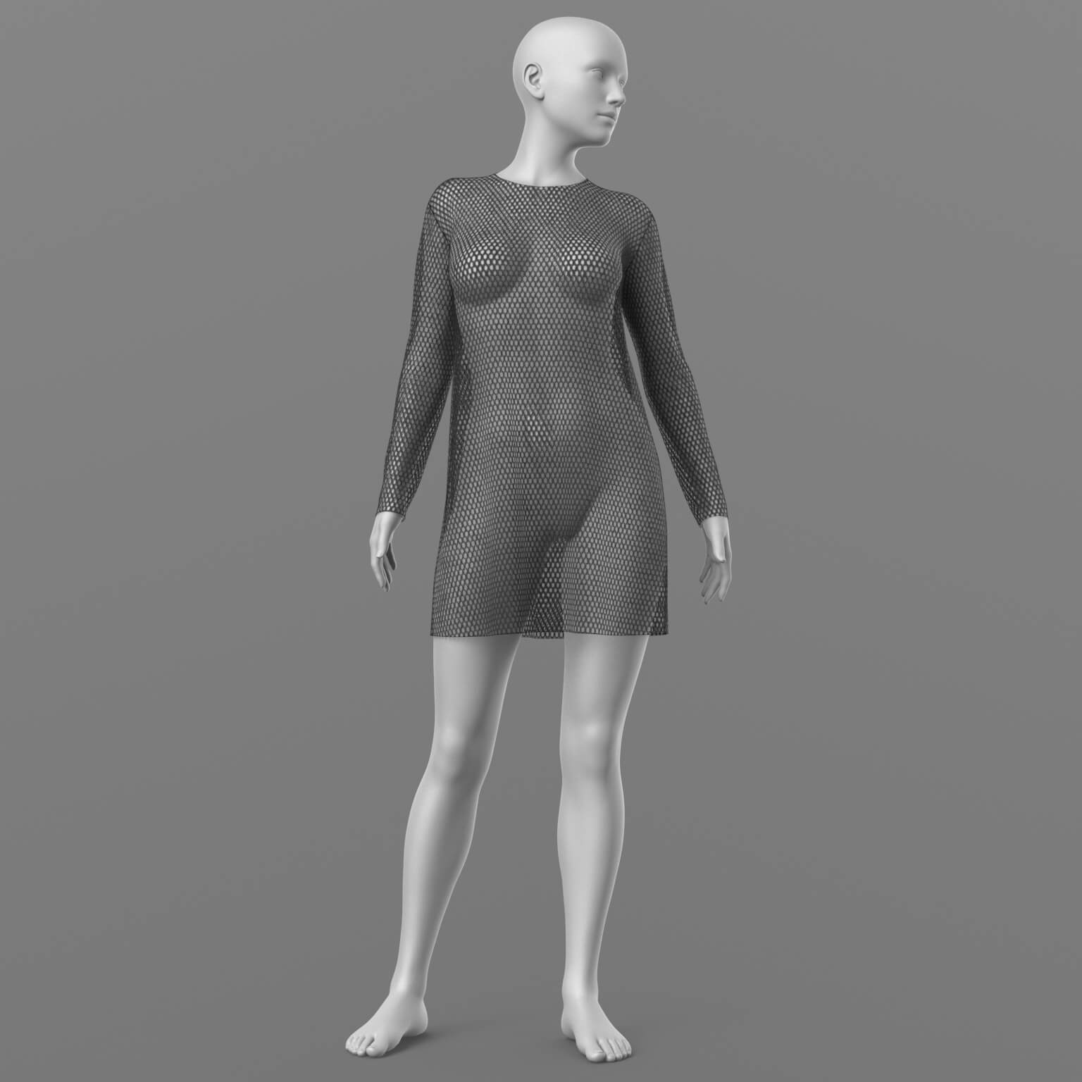 Short Dress 6v Mesh G8 Female Daz Content