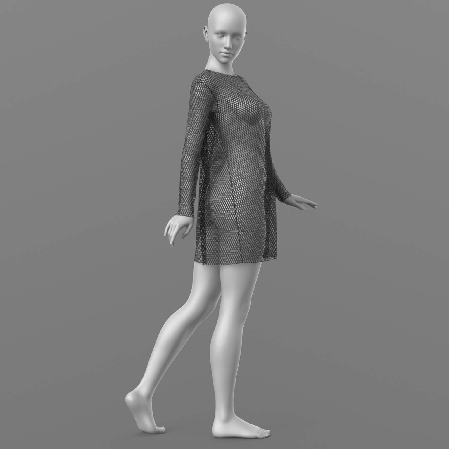 Short Dress 6v Mesh G8 Female Daz Content
