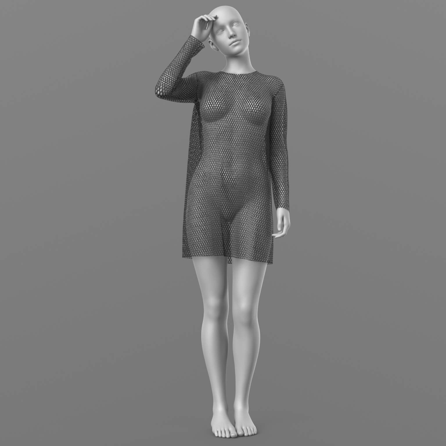 Short Dress 6v Mesh G8 Female Daz Content