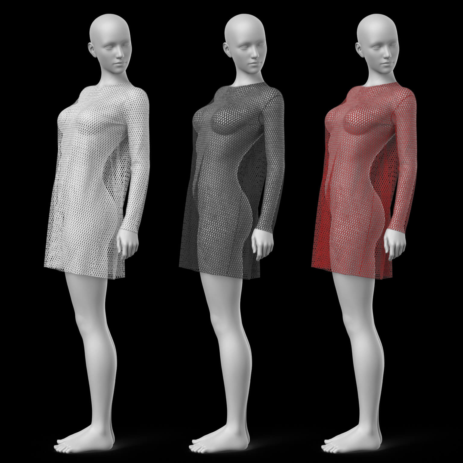 Short Dress 6v Mesh G8 Female Daz Content