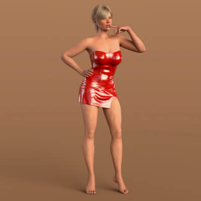 Short Dress 7v G9 Daz Content