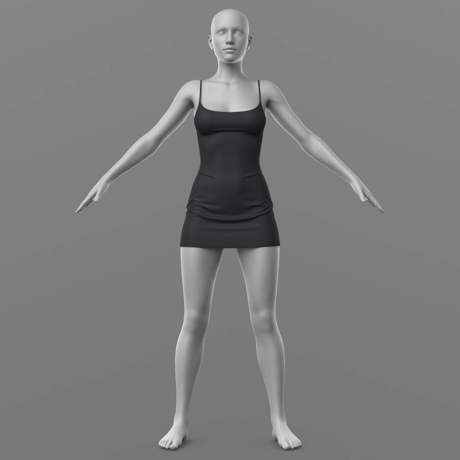 Short Dress 2v G8 Female Daz Content