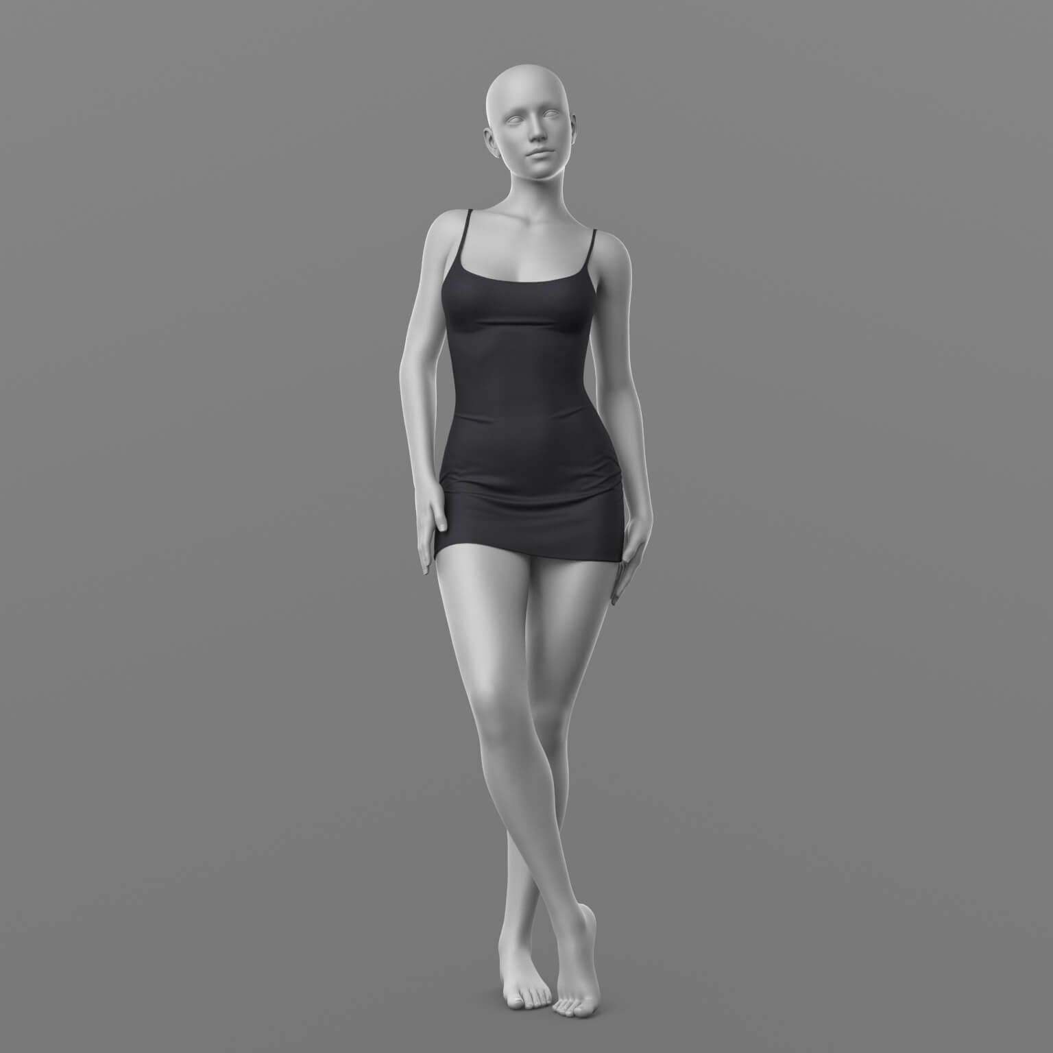 Short Dress 2v G8 Female Daz Content