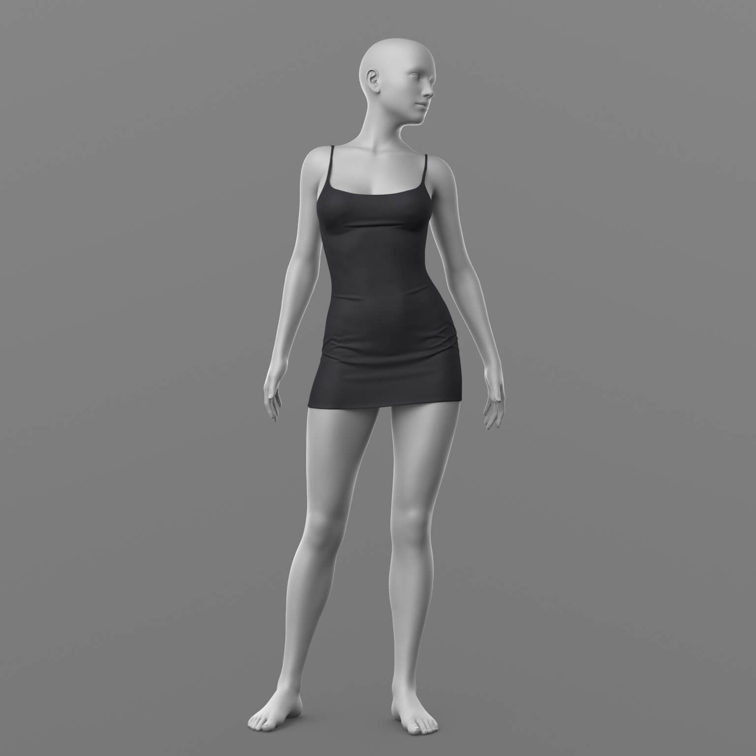Short Dress 2v G8 Female Daz Content