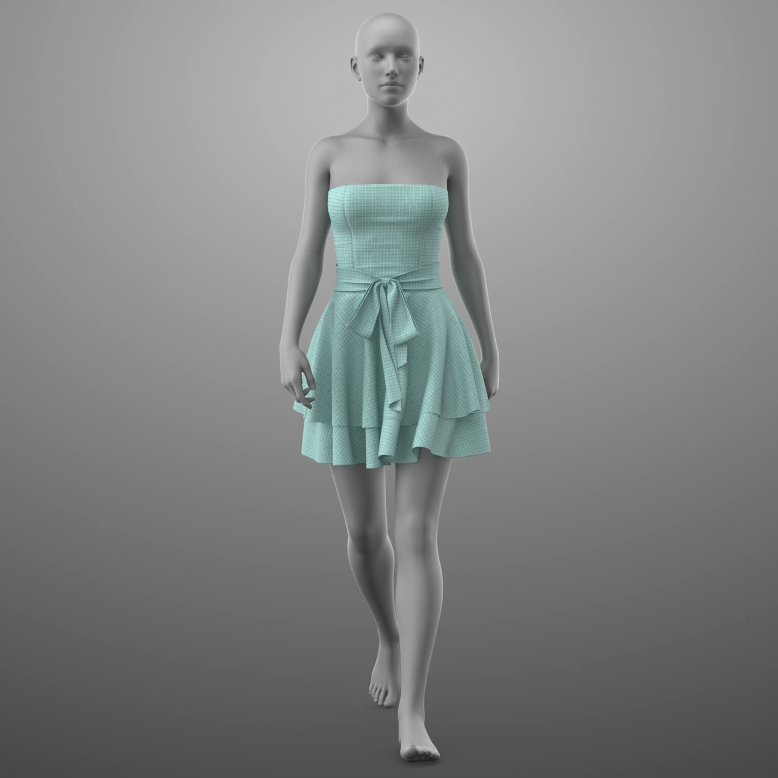 Short Dress with Bow G8 Female Daz Content
