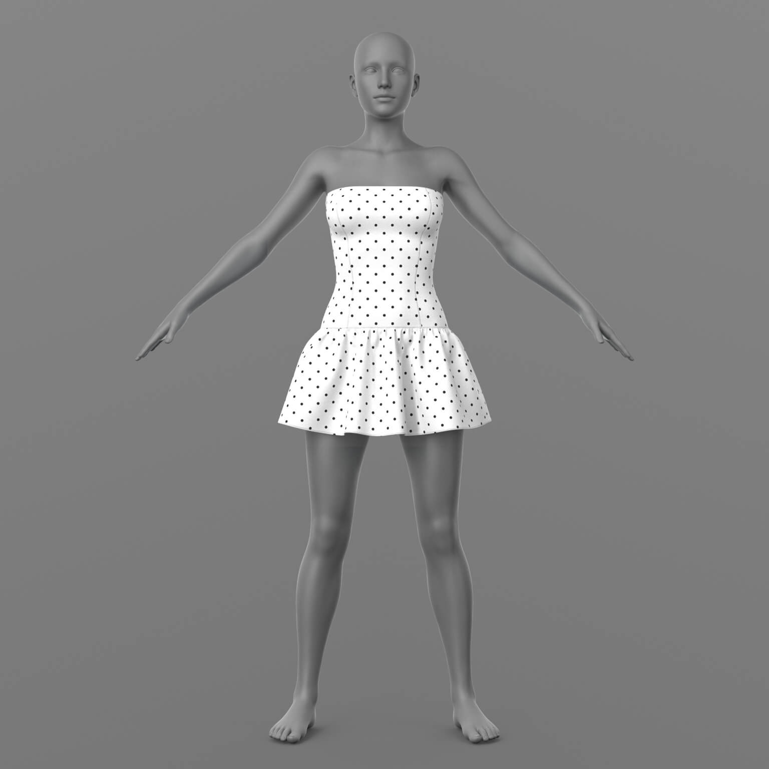 Short Dress G8 Female Daz Content